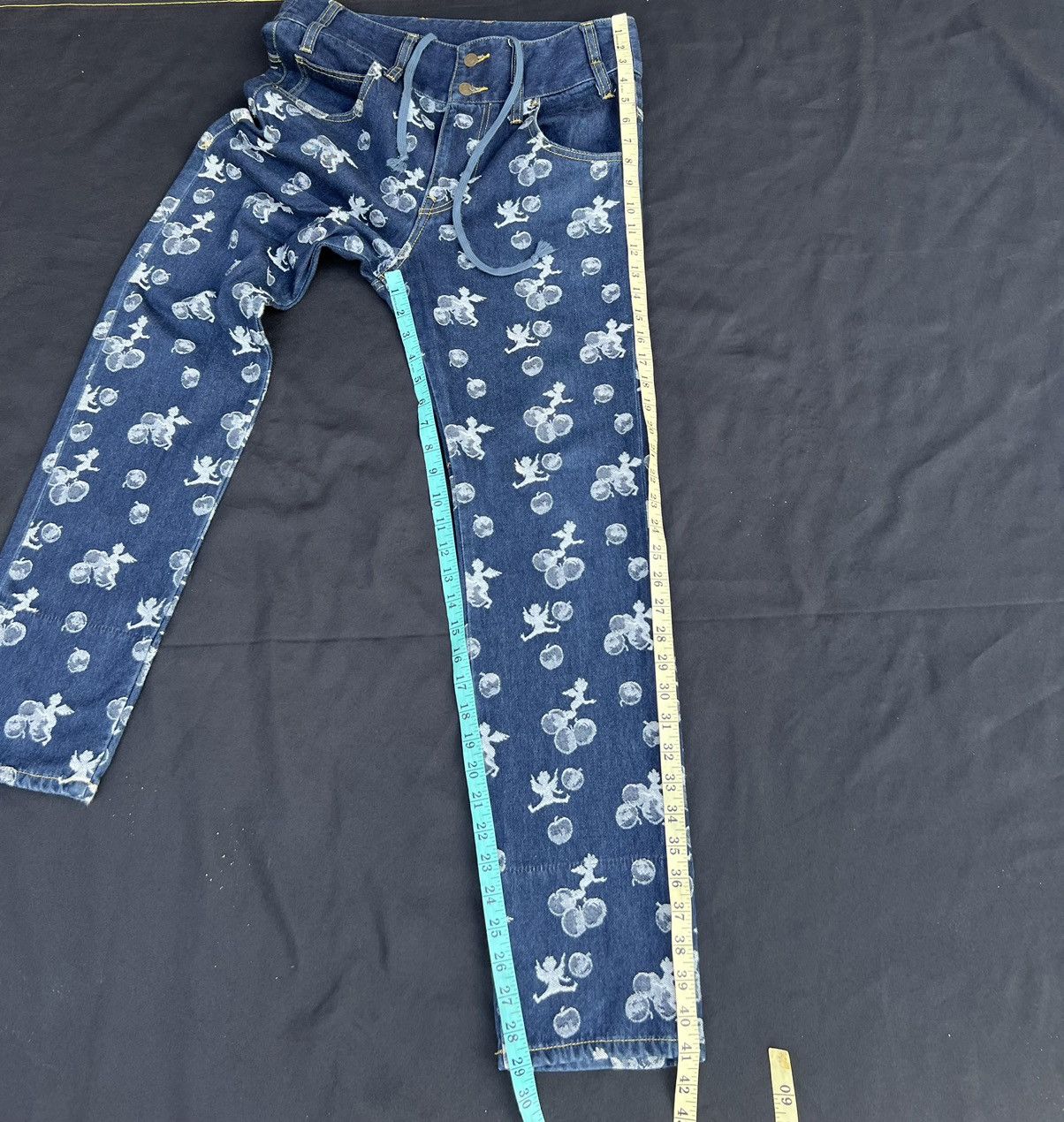 Frapbois Frapbois Japan High Waist Embroidery Denim Drop Crotch Jeans Size US 30 / EU 46 - 4 Thumbnail