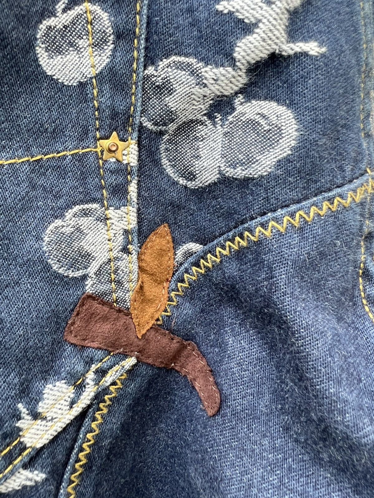 Frapbois Frapbois Japan High Waist Embroidery Denim Drop Crotch Jeans Size US 30 / EU 46 - 17 Thumbnail