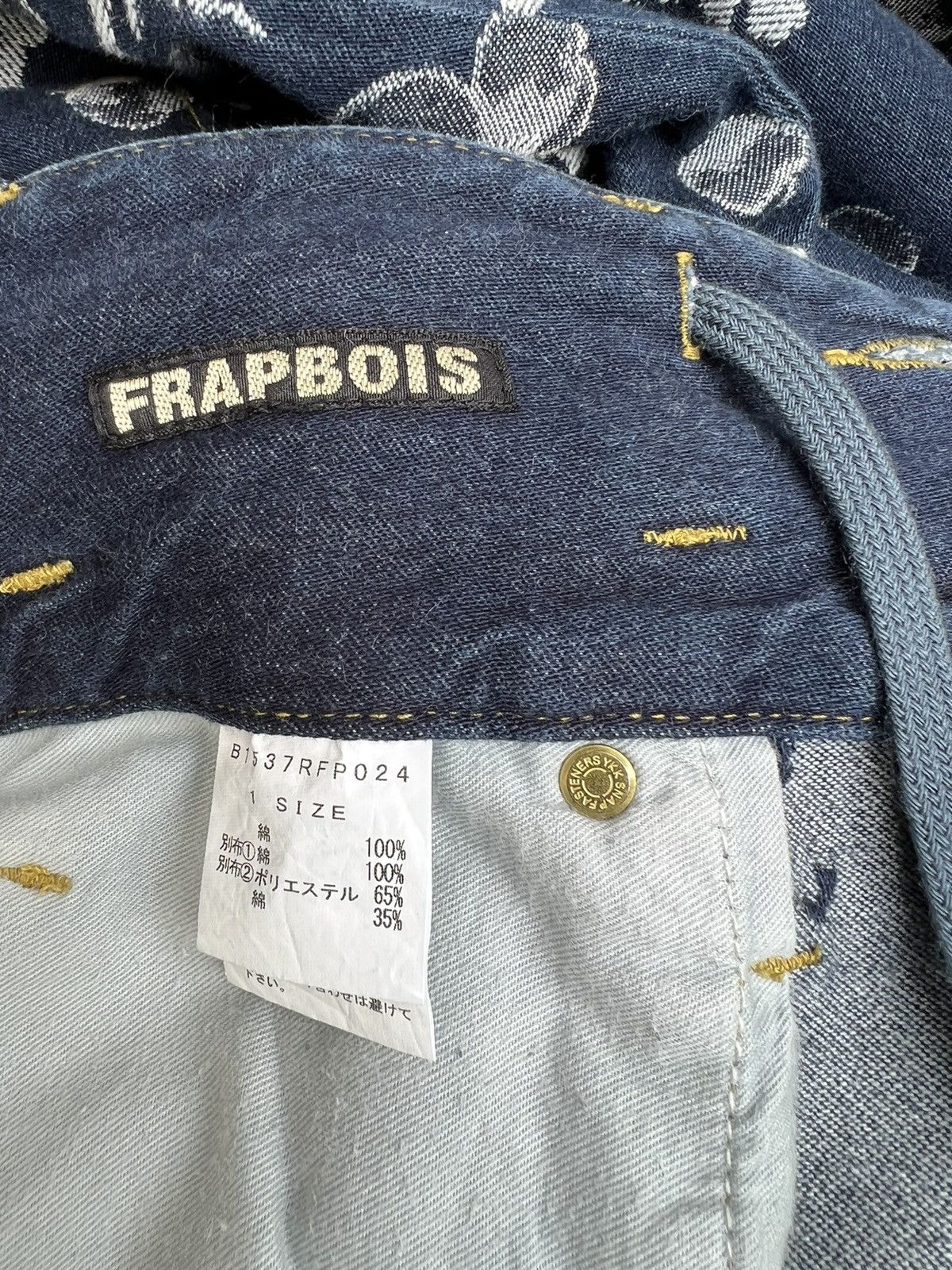 Frapbois Frapbois Japan High Waist Embroidery Denim Drop Crotch Jeans Size US 30 / EU 46 - 22 Thumbnail