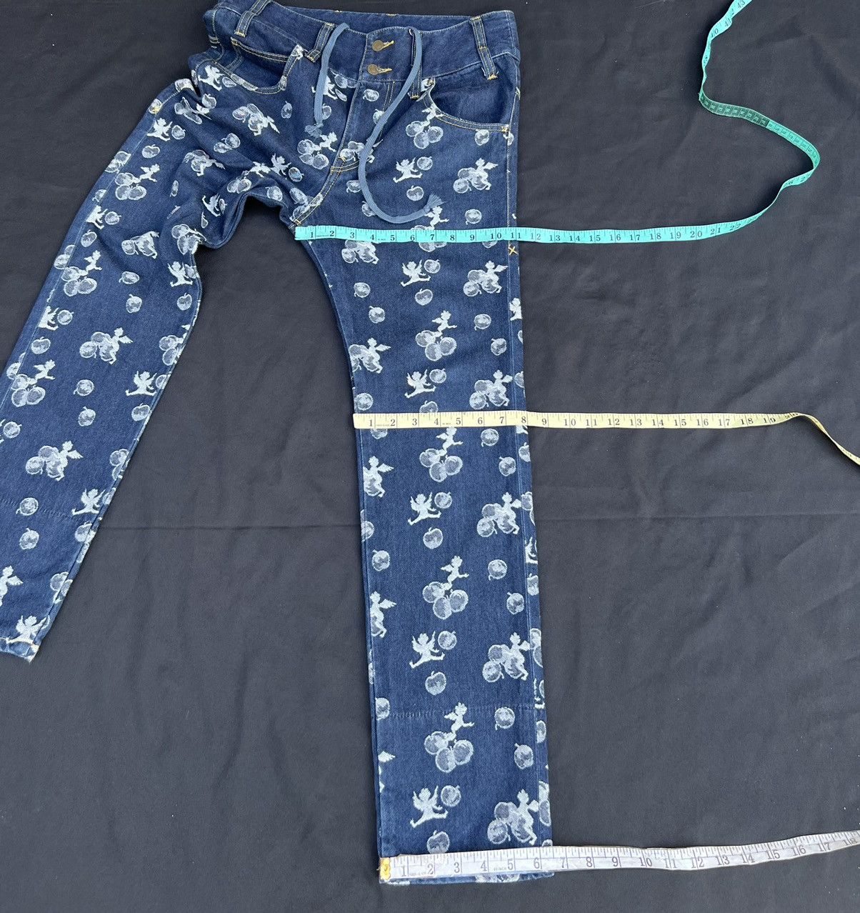 Frapbois Frapbois Japan High Waist Embroidery Denim Drop Crotch Jeans Size US 30 / EU 46 - 3 Thumbnail