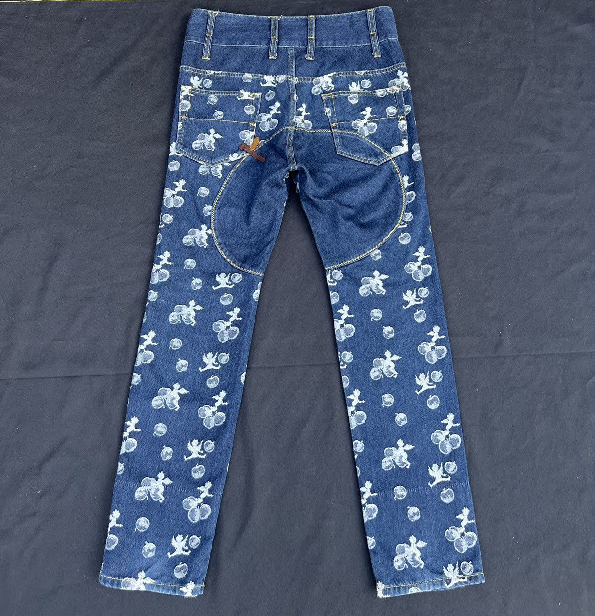 Frapbois Frapbois Japan High Waist Embroidery Denim Drop Crotch Jeans Size US 30 / EU 46 - 5 Thumbnail
