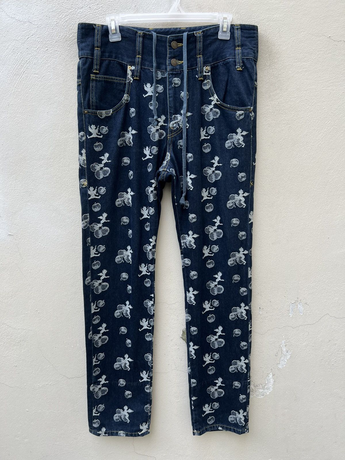 Frapbois Frapbois Japan High Waist Embroidery Denim Drop Crotch Jeans Size US 30 / EU 46 - 6 Thumbnail