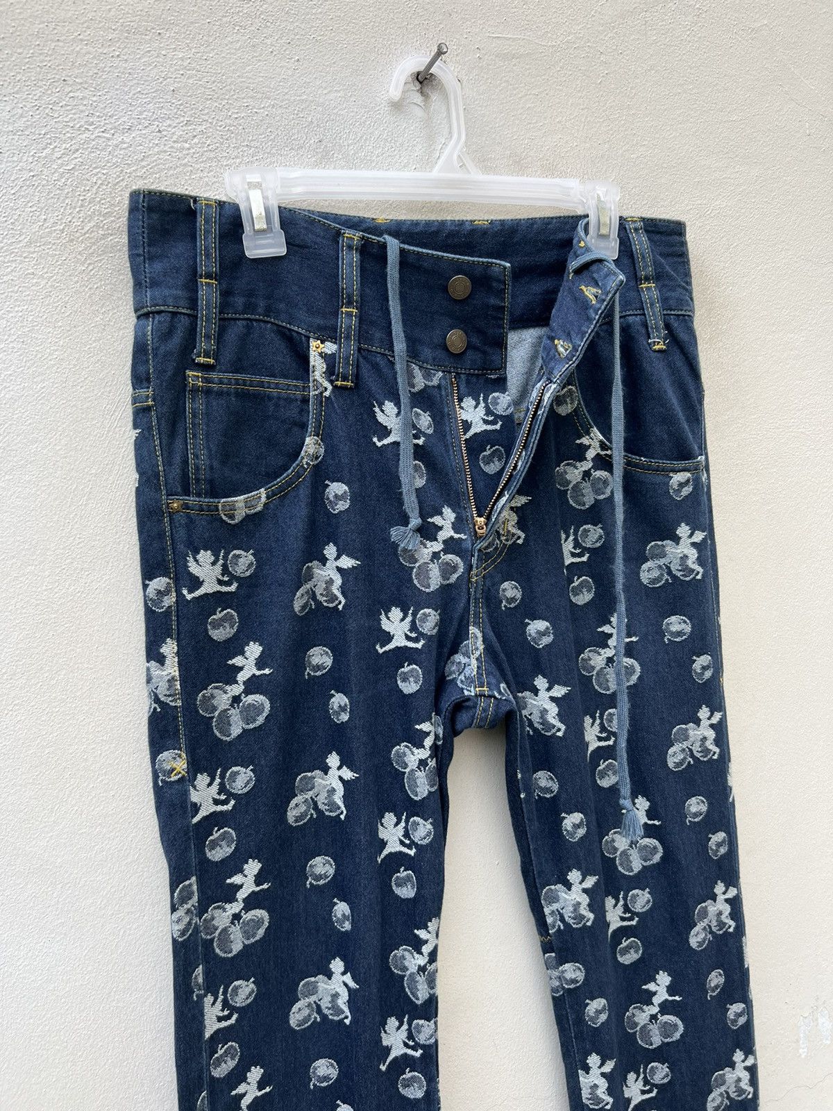 Frapbois Frapbois Japan High Waist Embroidery Denim Drop Crotch Jeans Size US 30 / EU 46 - 8 Thumbnail