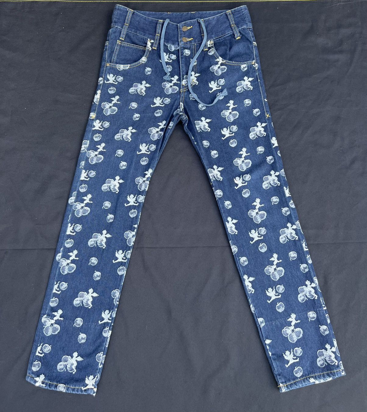 Frapbois Frapbois Japan High Waist Embroidery Denim Drop Crotch Jeans Size US 30 / EU 46 - 1 Thumbnail