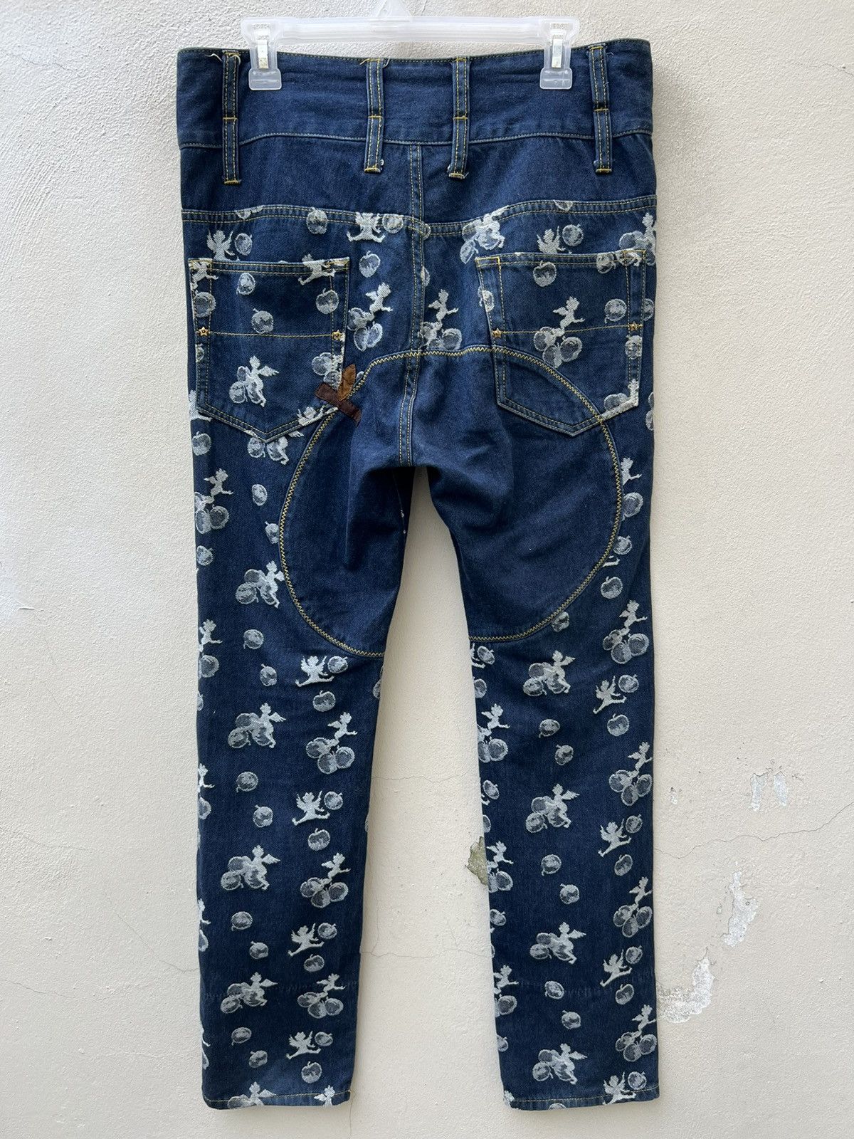 Frapbois Frapbois Japan High Waist Embroidery Denim Drop Crotch Jeans Size US 30 / EU 46 - 15 Thumbnail