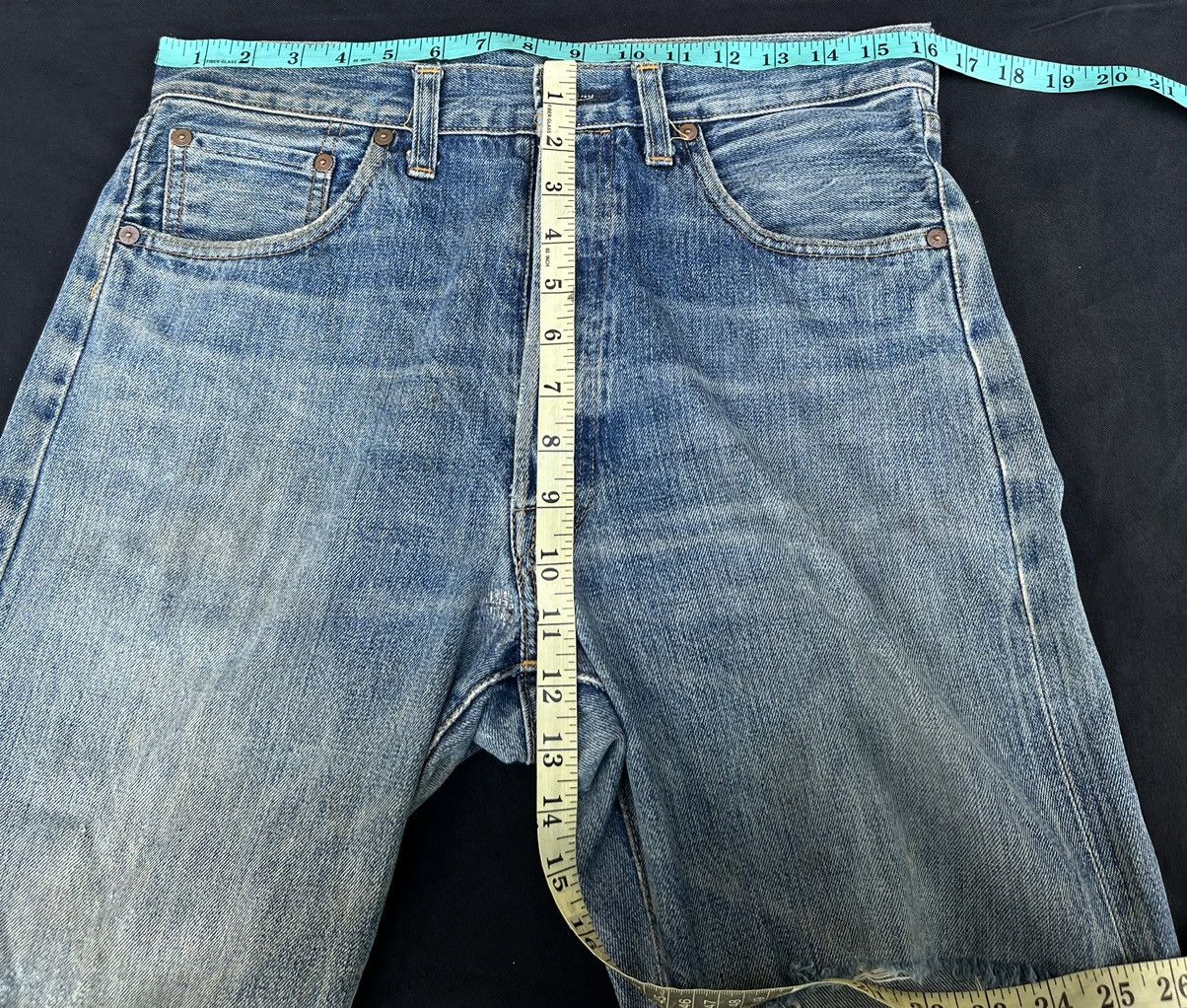 Levi's Vintage Clothing 1998 LVC Levi’s 501 XX Selvedge Denim Dirty Trashed Jeans Size US 32 / EU 48 - 2 Thumbnail