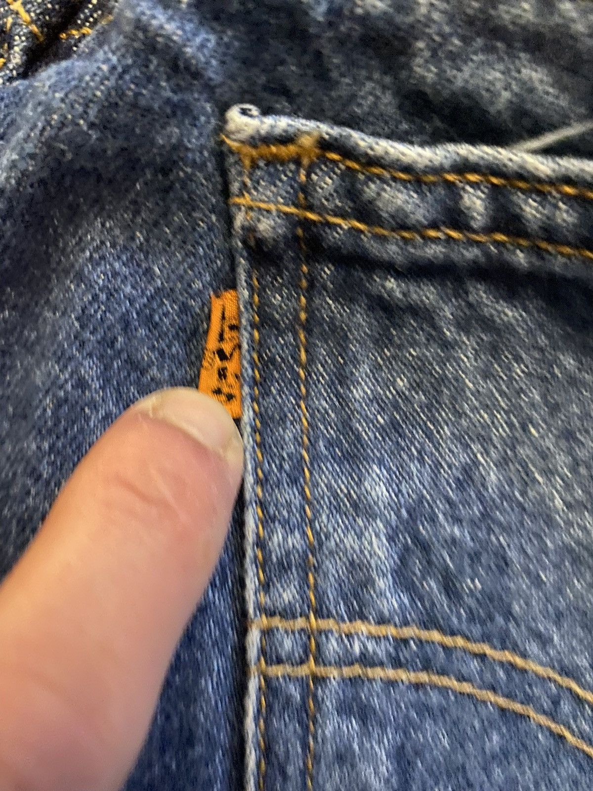 Levi's Vintage ‘96 Levi’s Orange Tab 505 Regular Fit 34x34 Size US 34 / EU 50 - 3 Thumbnail