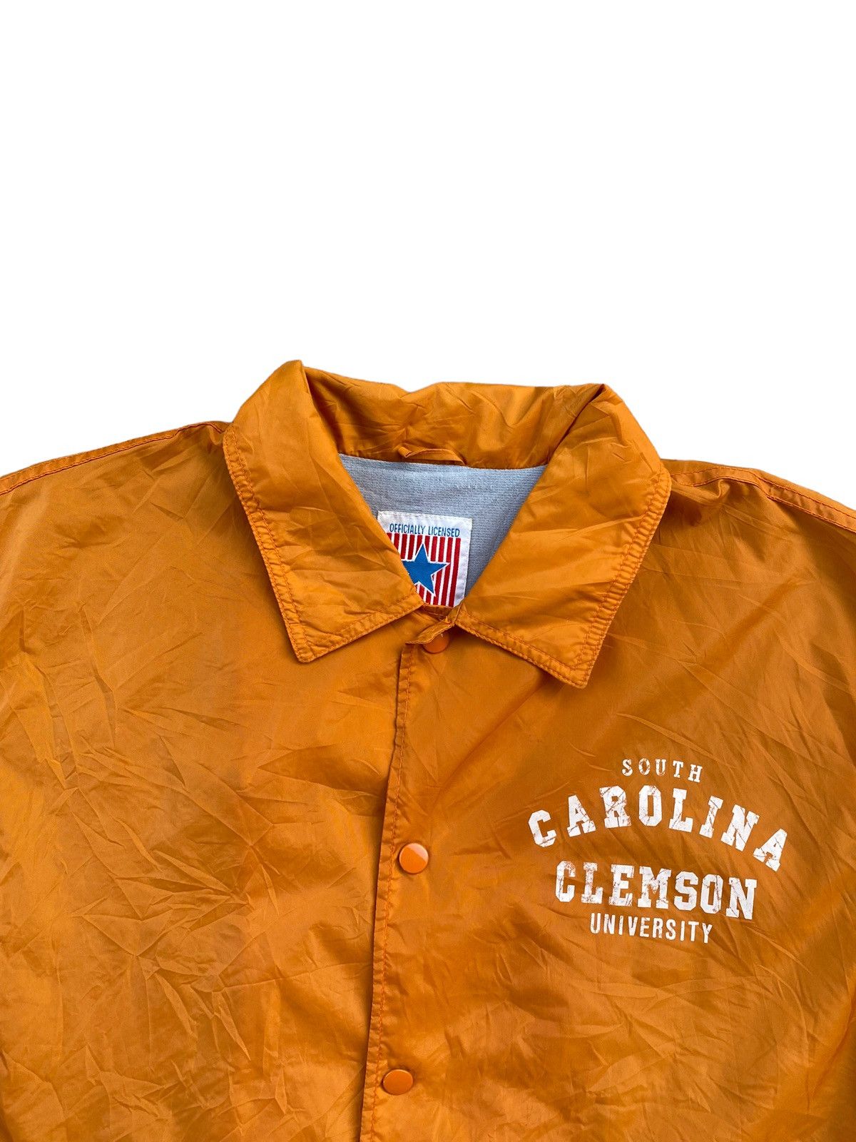 Vintage 90s Vintage Clemson University Button Up Coach Jacket. #A6 Size US L / EU 52-54 / 3 - 2 Thumbnail
