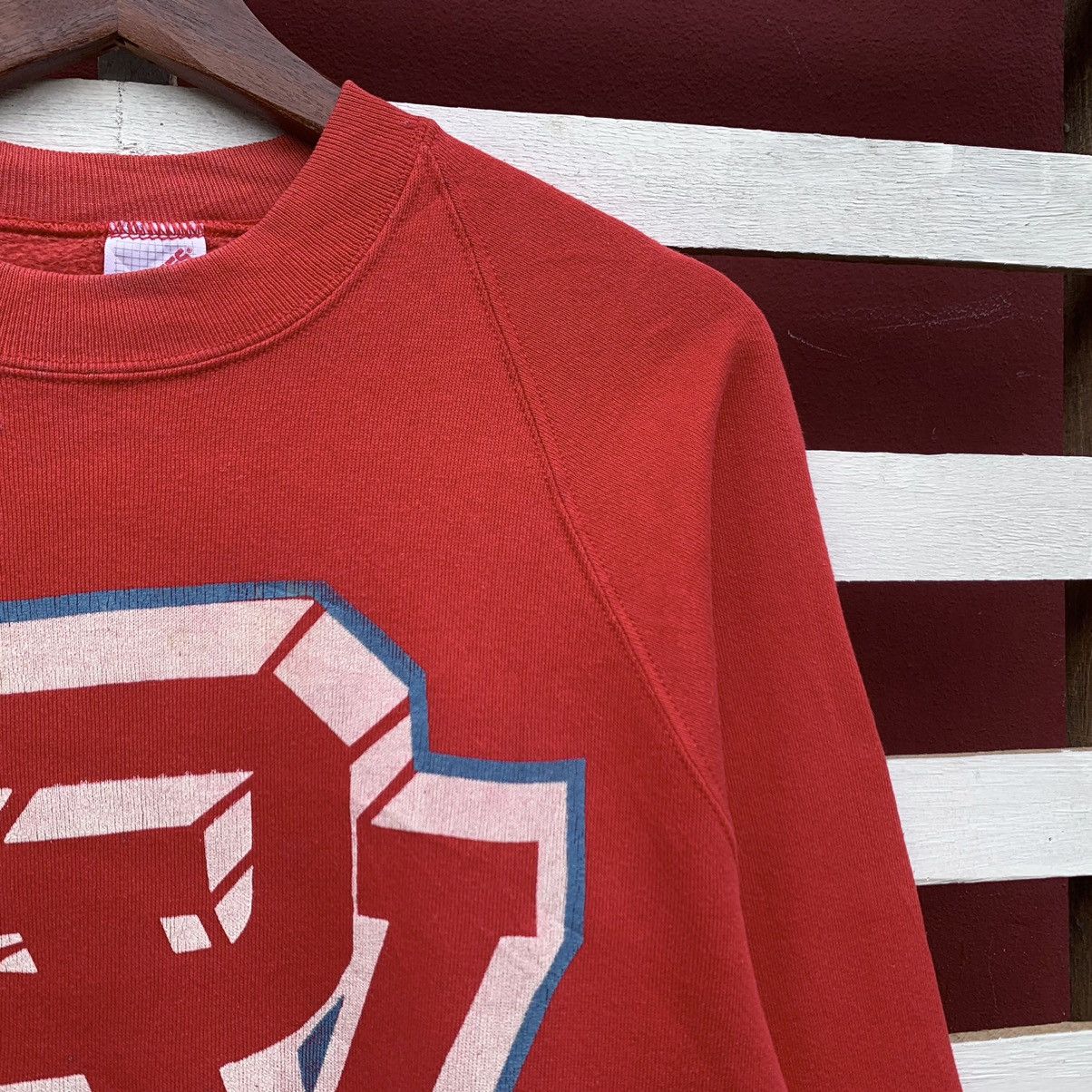 Vintage Vintage 90s Jerzees PV Sweatshirt Big Logo Size US S / EU 44-46 / 1 - 5 Thumbnail