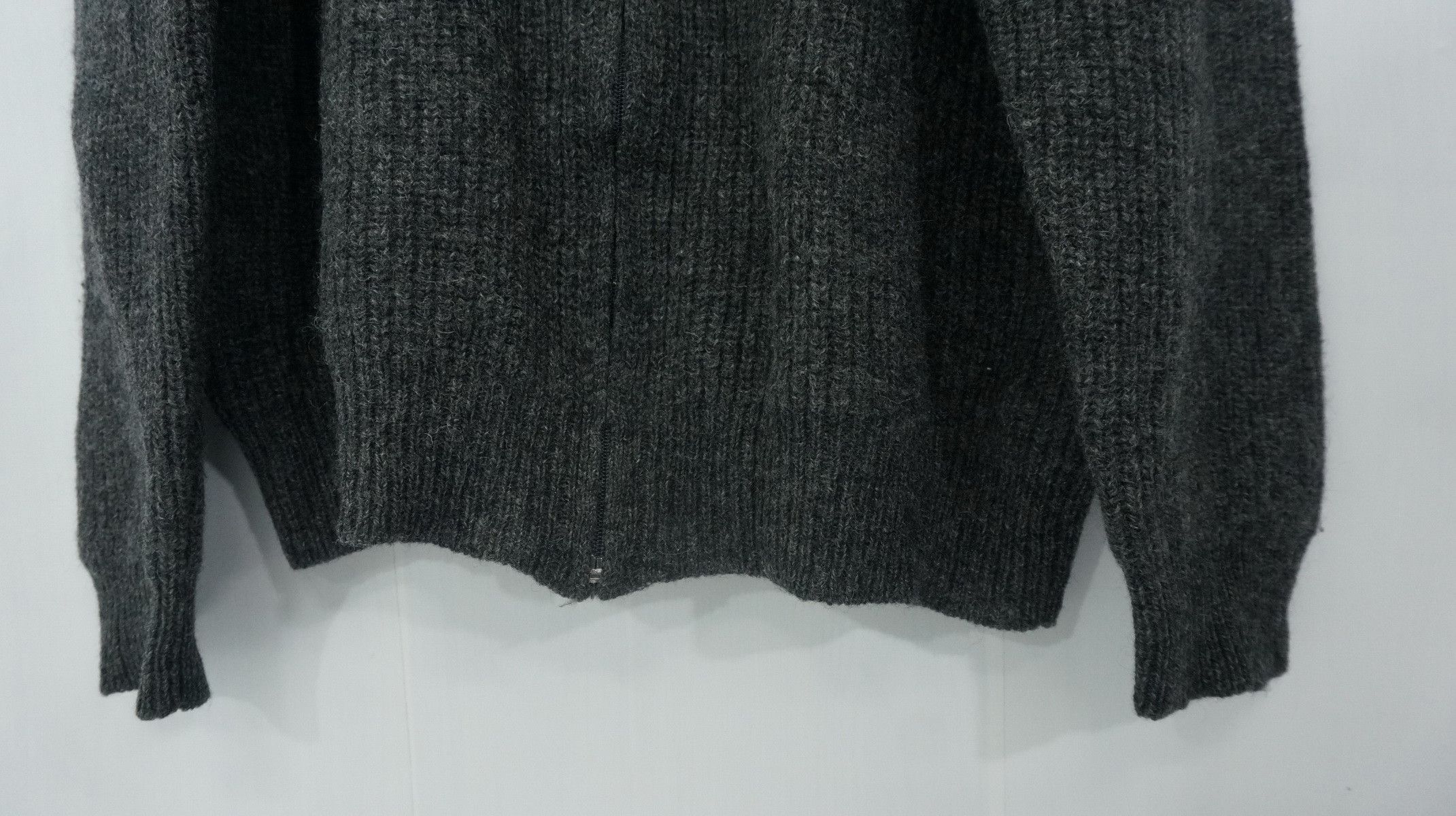 Japanese Brand Vintage JUNMEN Zipper Wool Sweater Size US M / EU 48-50 / 2 - 6 Thumbnail