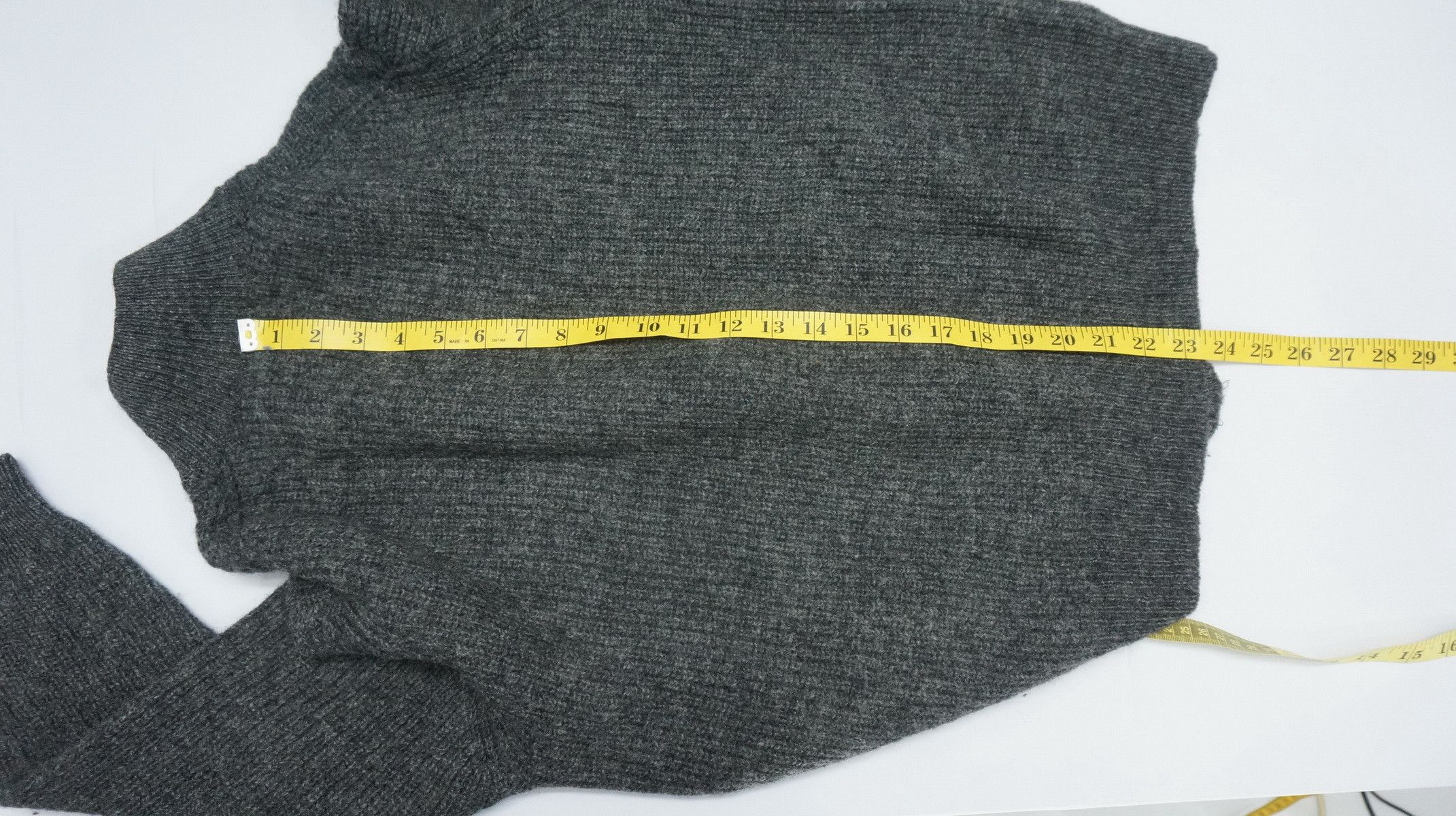 Japanese Brand Vintage JUNMEN Zipper Wool Sweater Size US M / EU 48-50 / 2 - 12 Thumbnail