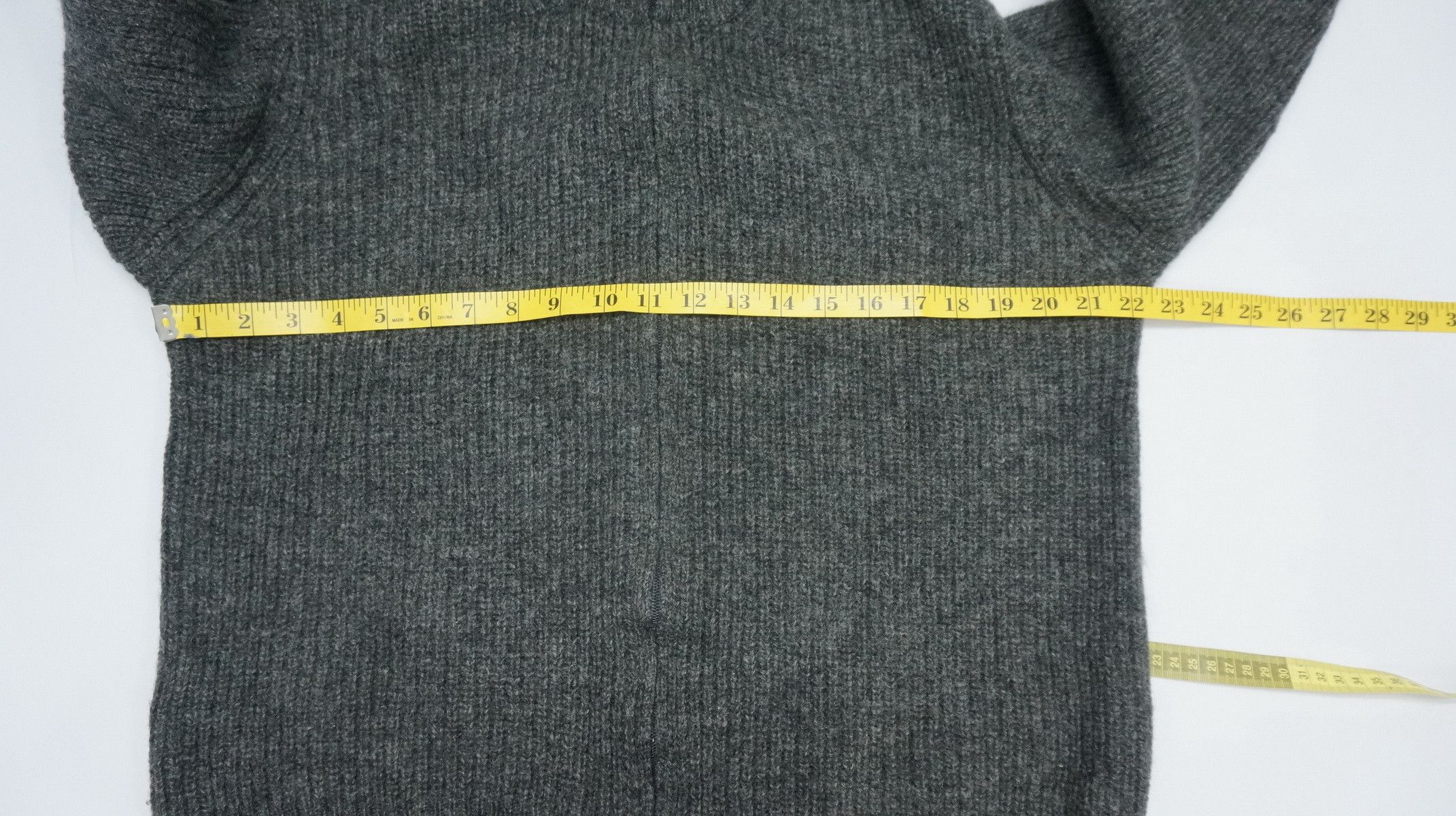 Japanese Brand Vintage JUNMEN Zipper Wool Sweater Size US M / EU 48-50 / 2 - 11 Thumbnail