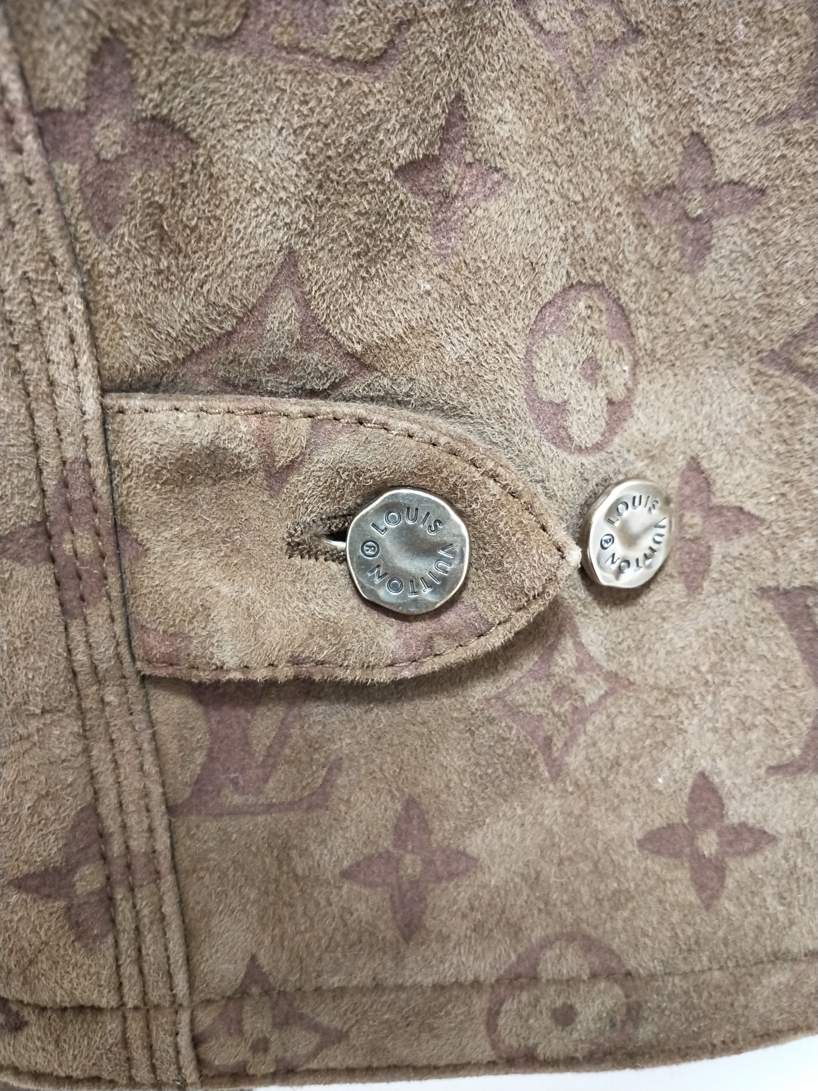 Louis Vuitton Monogram Embossed Shearling Jacket Size US L / EU 52-54 / 3 - 6 Thumbnail