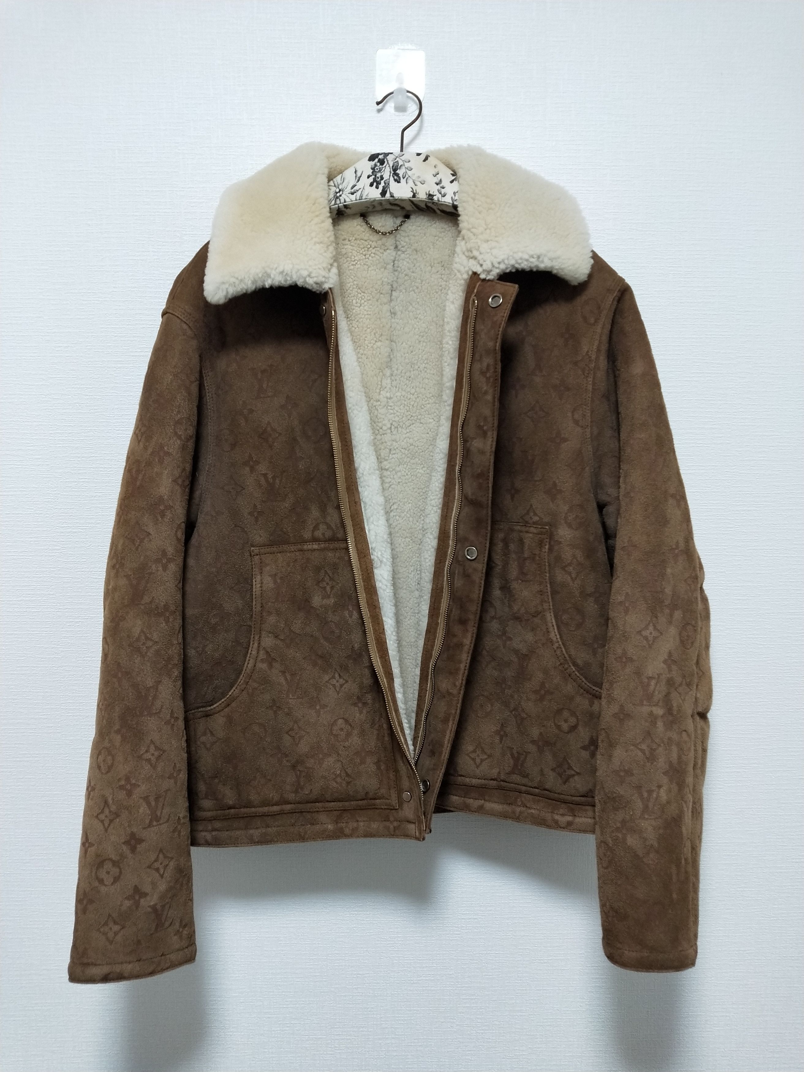 Monogram Embossed Shearling Jacket