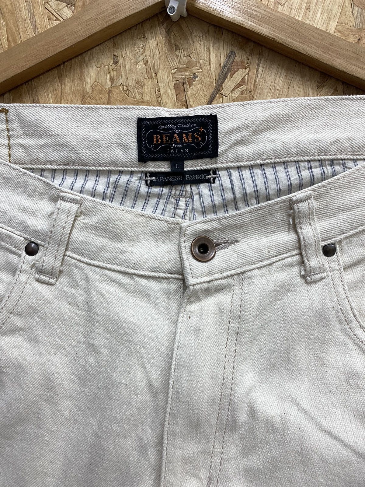 Beams Plus Beam Plus Denim White Vintage Size US 35 - 2 Thumbnail