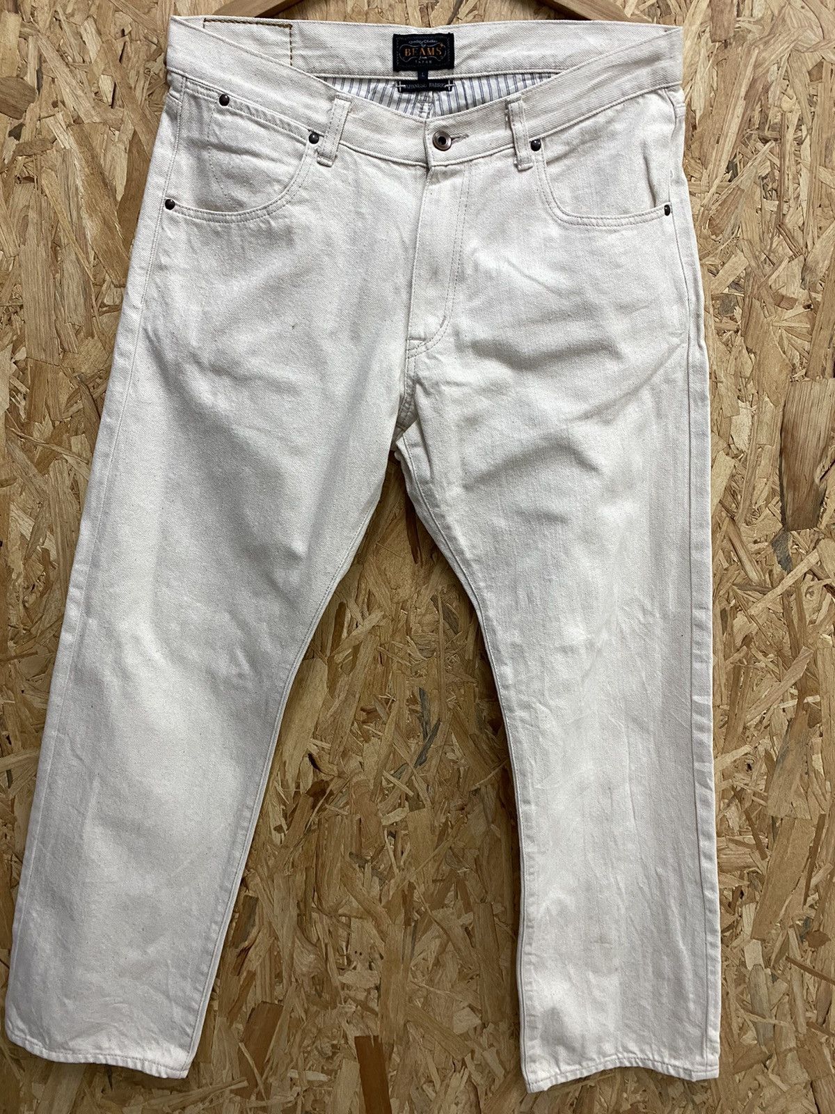 Beams Plus Beam Plus Denim White Vintage Size US 35 - 1 Thumbnail