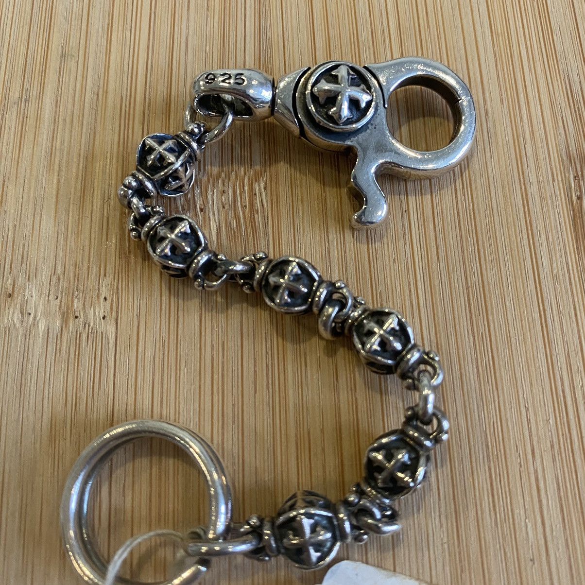 Sterling Silver Silver Keychain Chrome Hearts Inspired Size ONE SIZE - 3 Thumbnail