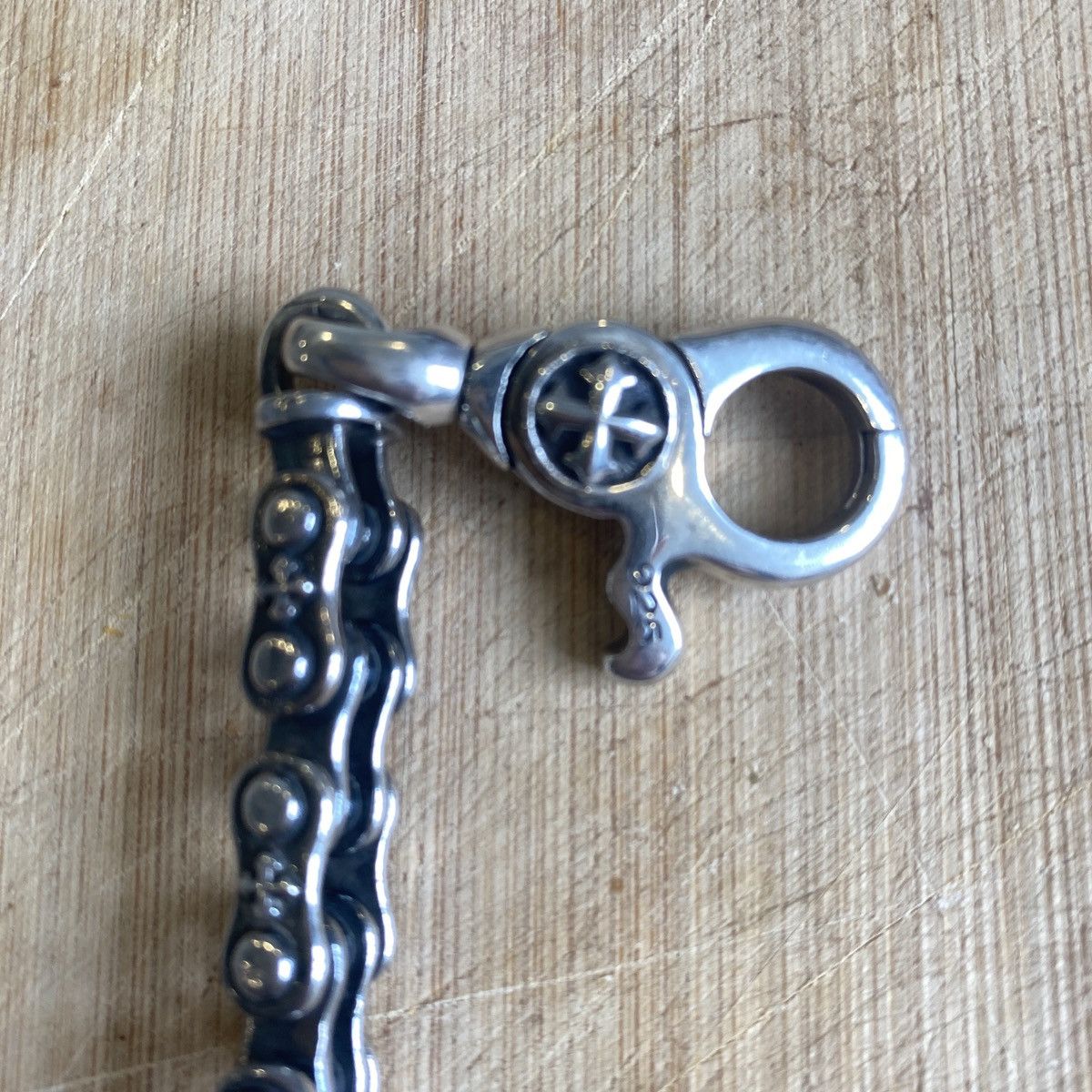 Sterling Silver Silver Bike Chain Keychain Size ONE SIZE - 4 Thumbnail