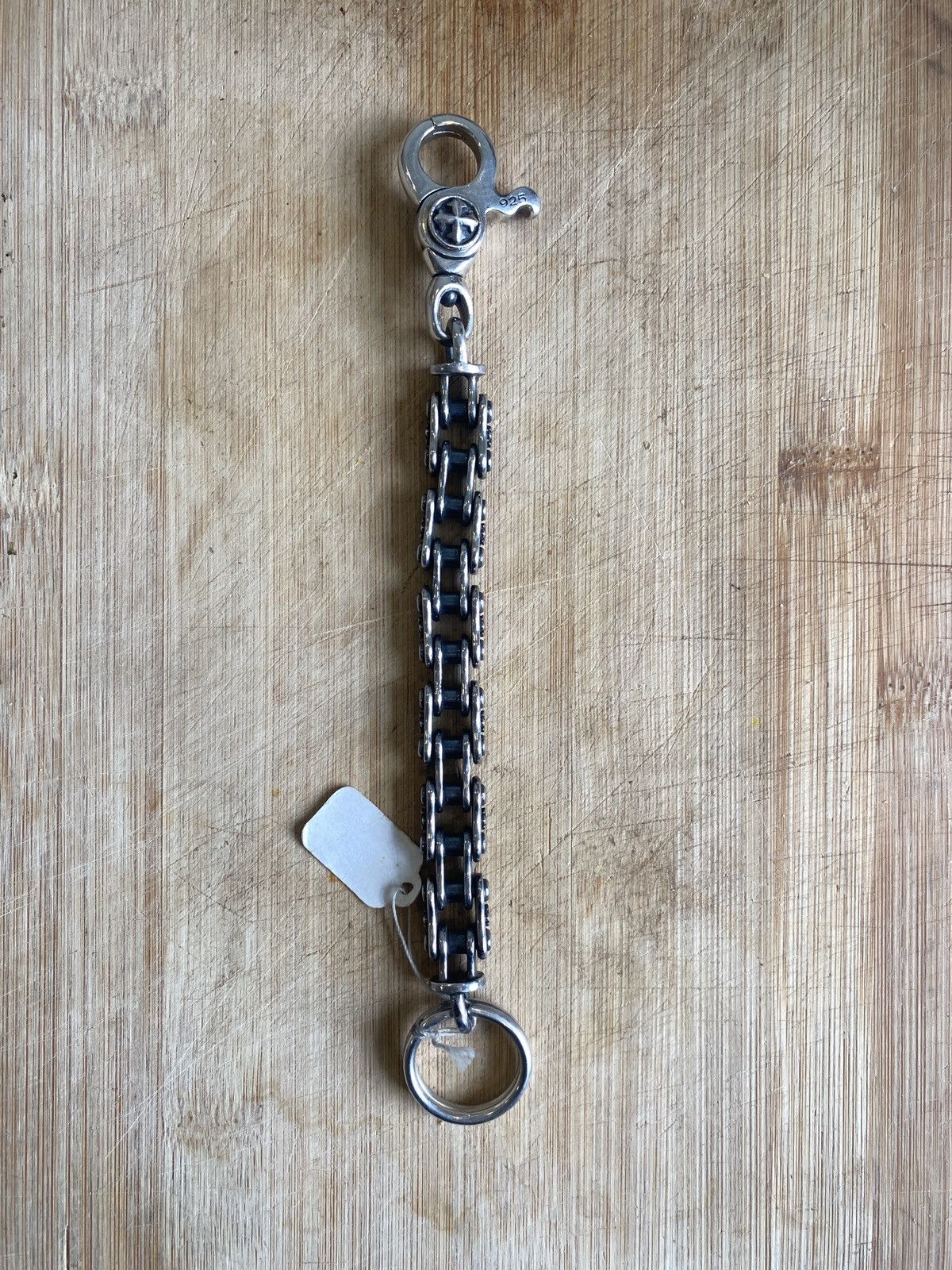 Sterling Silver Silver Bike Chain Keychain Size ONE SIZE - 2 Thumbnail