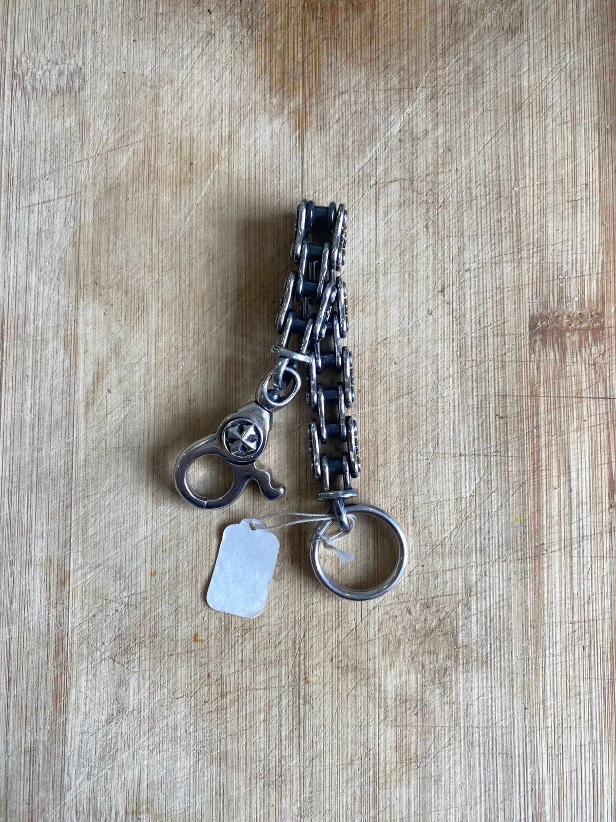 Sterling Silver Silver Bike Chain Keychain Size ONE SIZE - 1 Thumbnail
