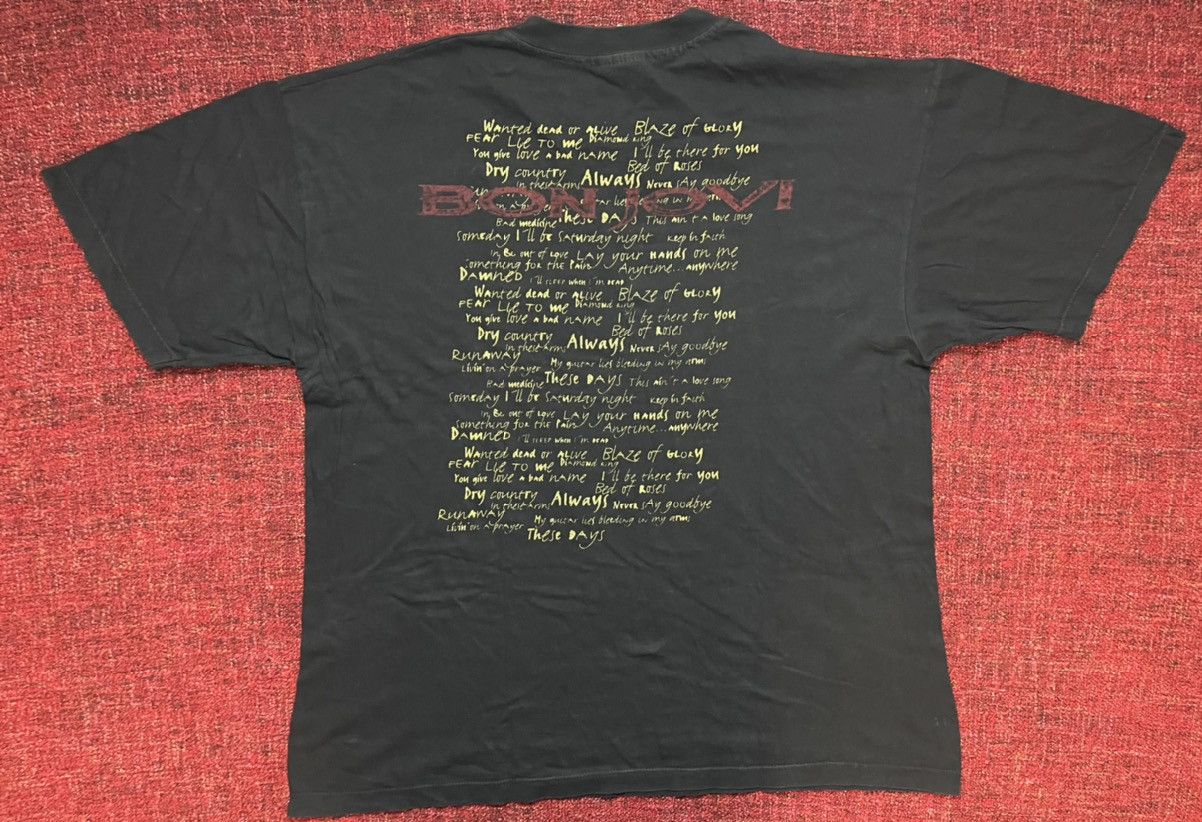 Band Tees × Bon Jovi Bon Jovi 1996 tour vintage t-shirt Size US XL / EU 56 / 4 - 5 Thumbnail