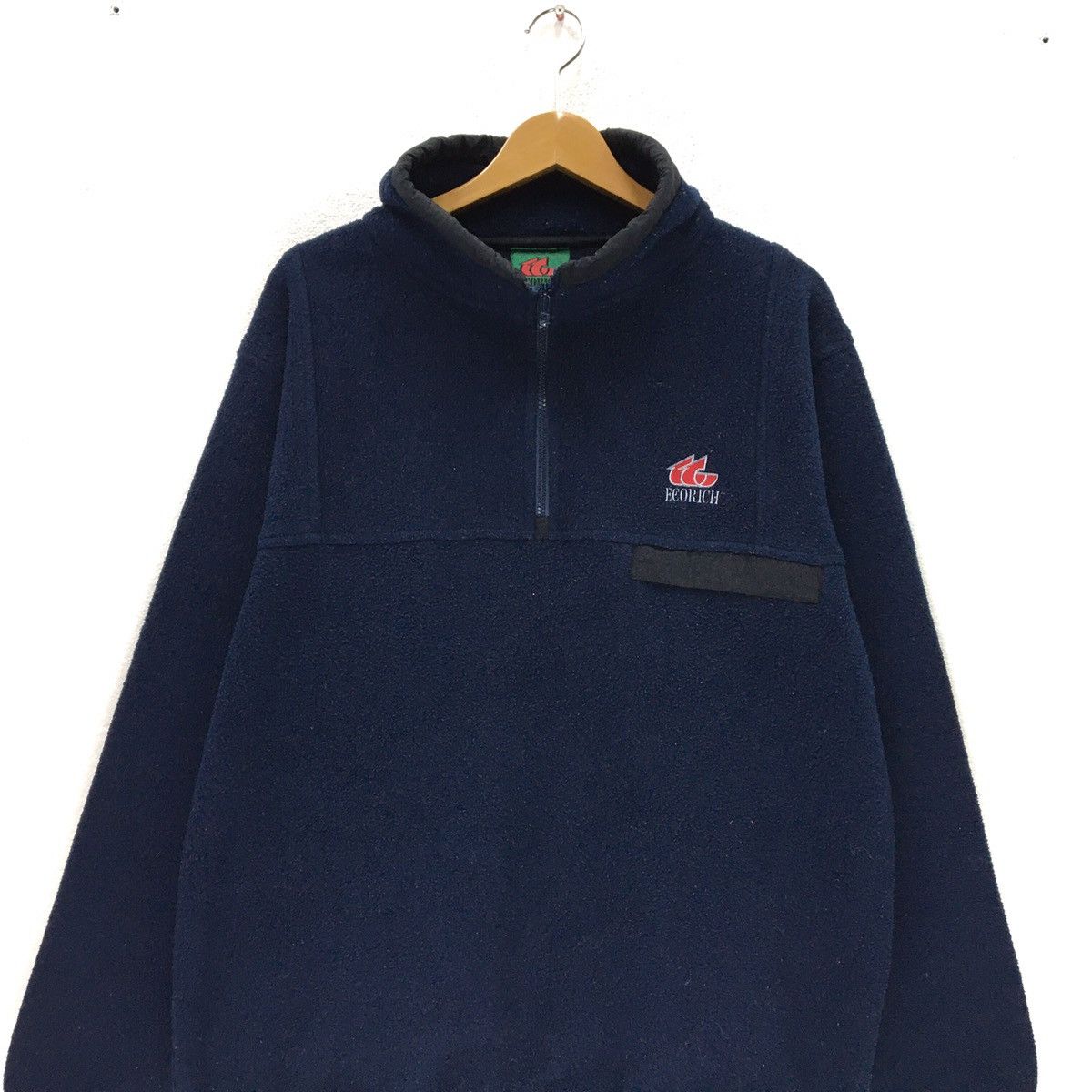 Japanese Brand Ecorich Fleece Nice Design Plain Sweatshirt Size US L / EU 52-54 / 3 - 3 Thumbnail