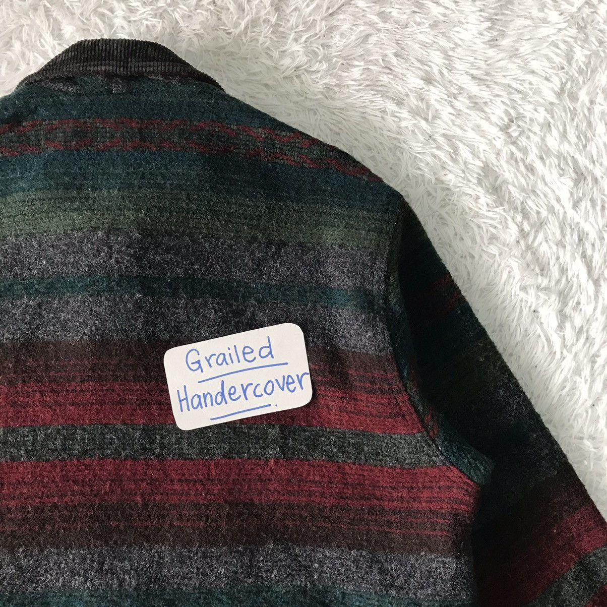 Vintage Vtg Woolrich Colourfull Stripes Wool Jacket Size US L / EU 52-54 / 3 - 9 Thumbnail