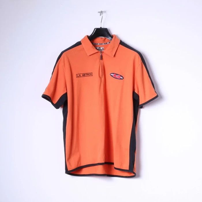 Vintage Hockey Tko Men M Polo Shirt Orange L.A. METROS 1237 Size US M / EU 48-50 / 2 - 1 Thumbnail