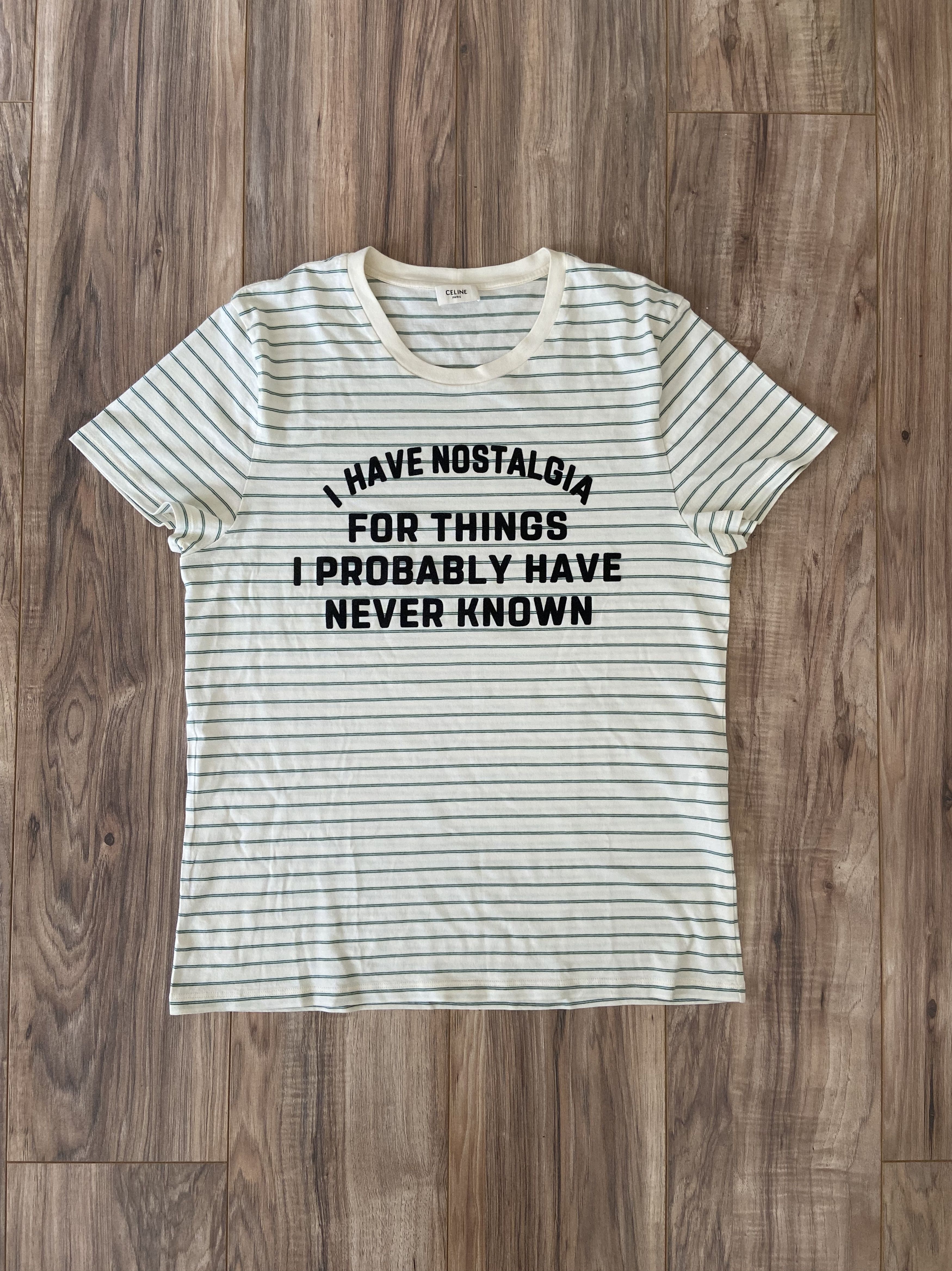Celine × Hedi Slimane SS20 Hedi Nostalgia Striped Tee | Grailed