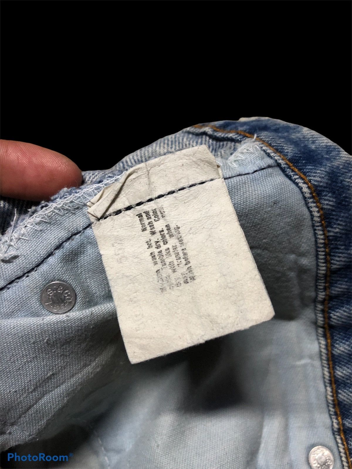 Levi's 80s⚡️⚡️VINTAGE LEVIS USA SINGLE R AGING FADED DENIM Size US 33 - 4 Thumbnail