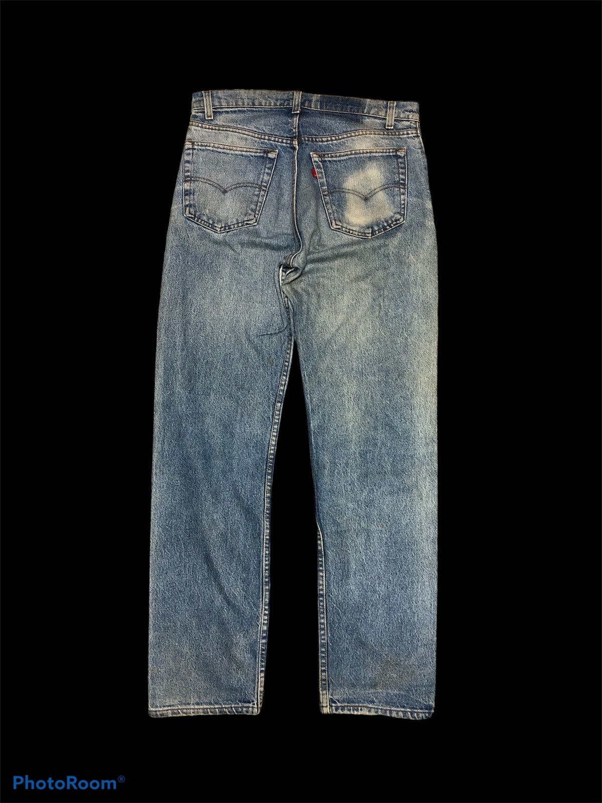 Levi's 80s⚡️⚡️VINTAGE LEVIS USA SINGLE R AGING FADED DENIM Size US 33 - 2 Thumbnail