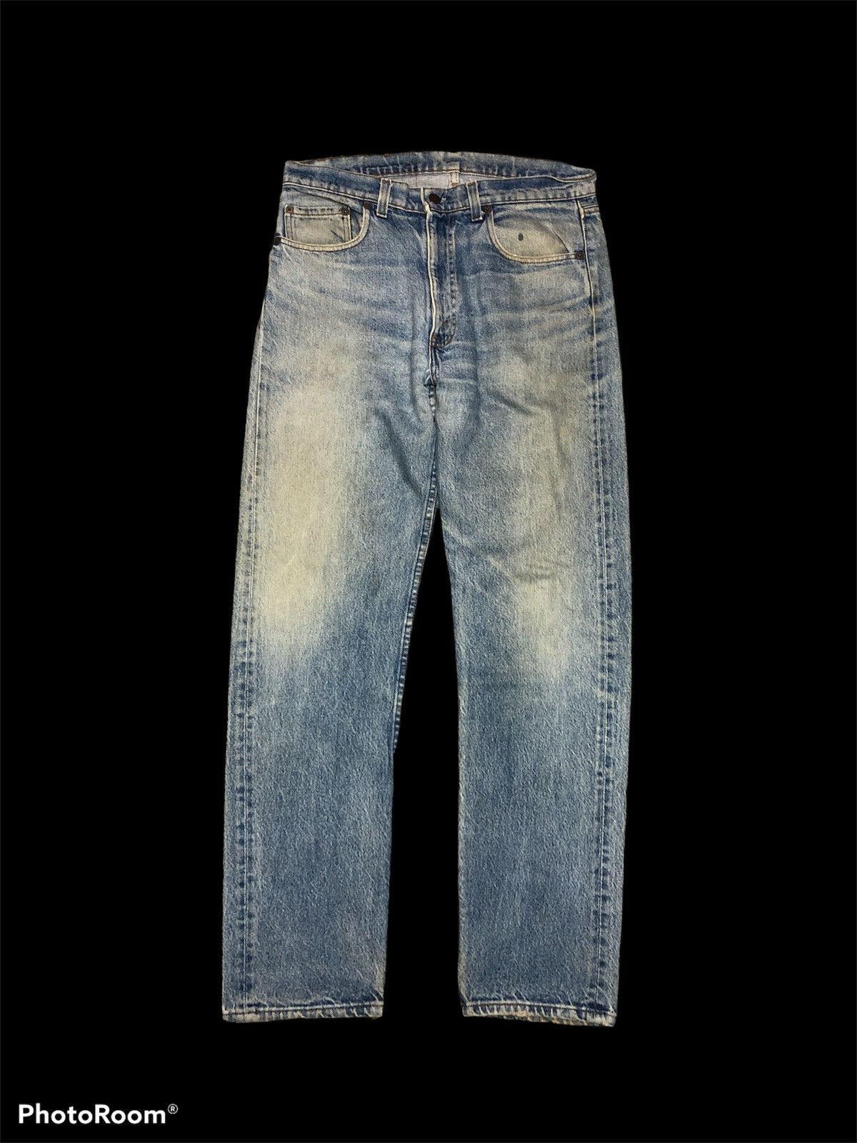 Levi's 80s⚡️⚡️VINTAGE LEVIS USA SINGLE R AGING FADED DENIM Size US 33 - 1 Thumbnail
