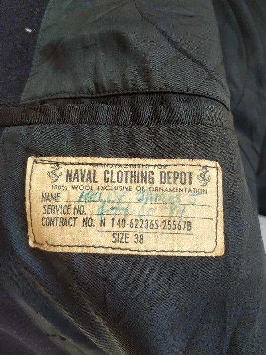 Naval Clothing Factory × Vintage VINTAGE NAVAL CLOTHING DEPOT WOOL OVERCOAT Size US M / EU 48-50 / 2 - 3 Thumbnail