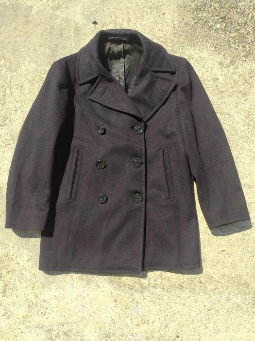 Naval Clothing Factory × Vintage VINTAGE NAVAL CLOTHING DEPOT WOOL OVERCOAT Size US M / EU 48-50 / 2 - 1 Thumbnail
