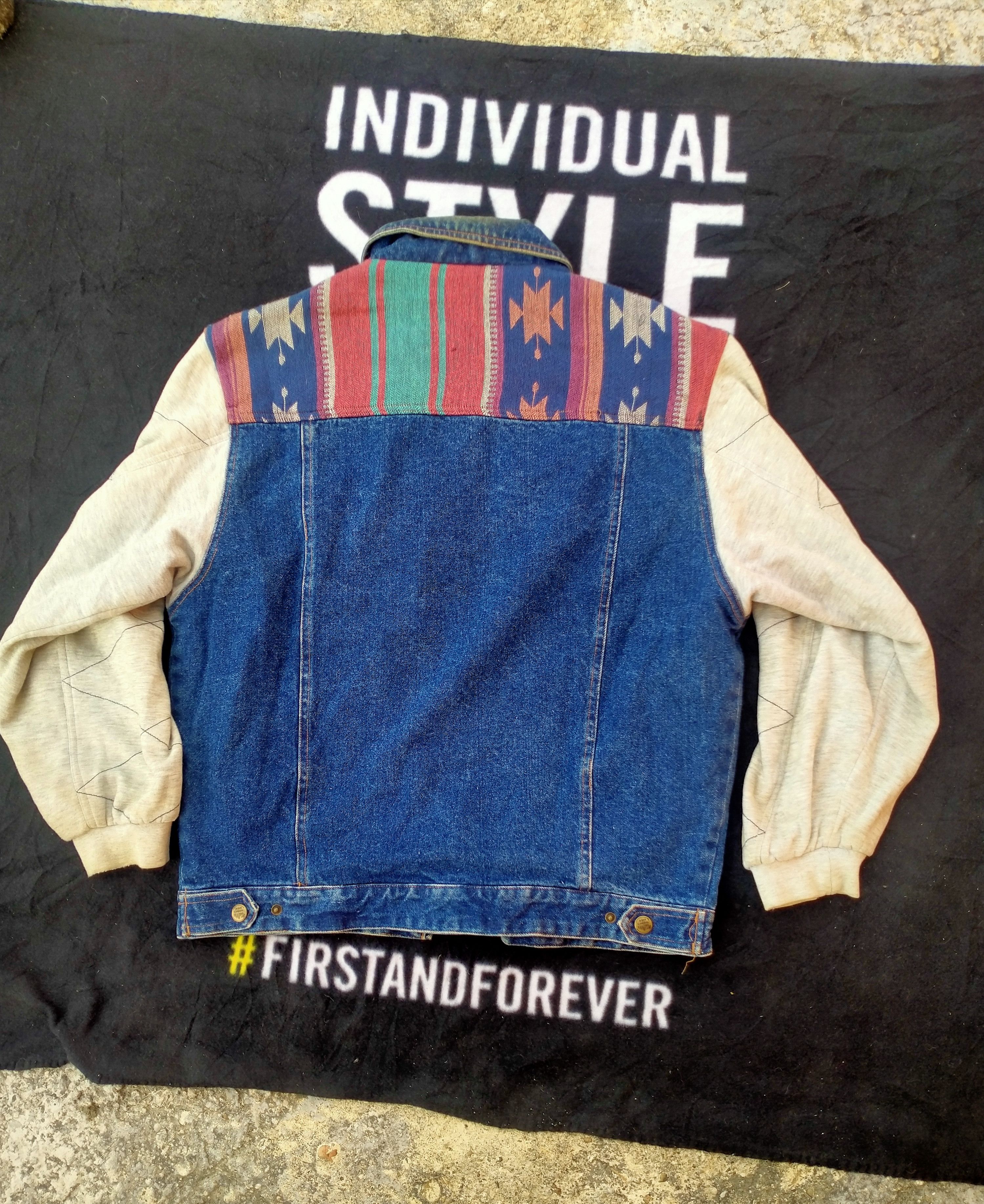 Vintage VINTAGE ASH CREEK TRADING NAVAJO DENIM JACKET Size US L / EU 52-54 / 3 - 7 Thumbnail