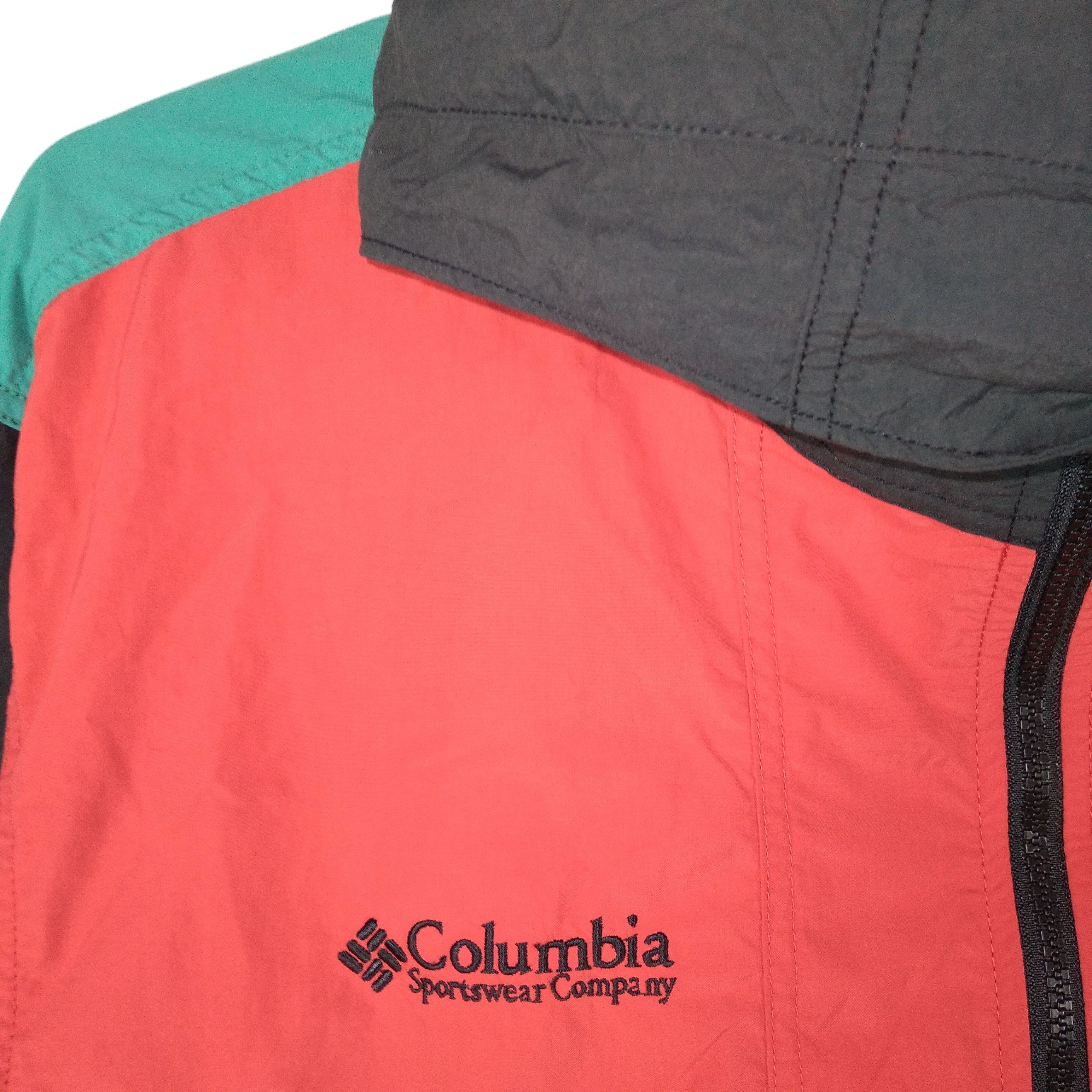 Columbia × Vintage Vintage Columbia Colour Block Hoodie Sweater Zipper Jacket Size US L / EU 52-54 / 3 - 4 Thumbnail