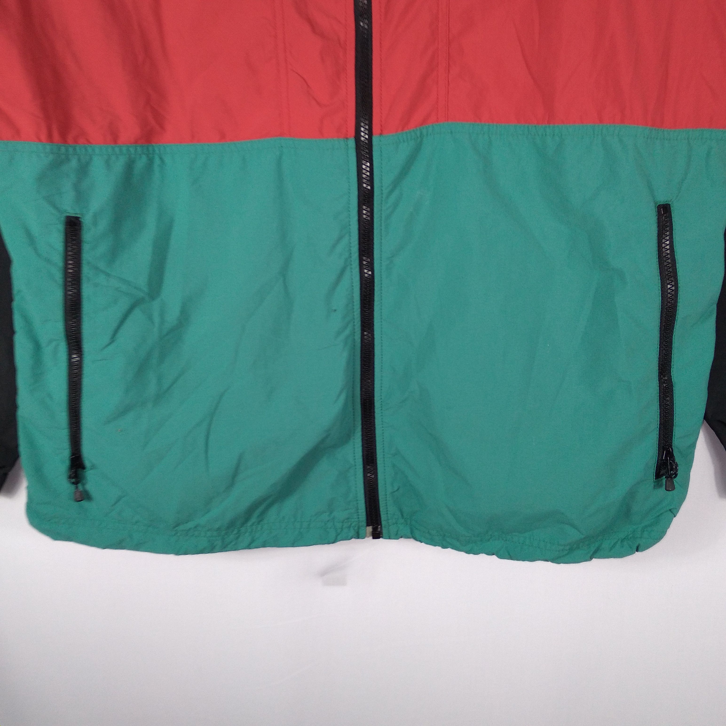 Columbia × Vintage Vintage Columbia Colour Block Hoodie Sweater Zipper Jacket Size US L / EU 52-54 / 3 - 3 Thumbnail