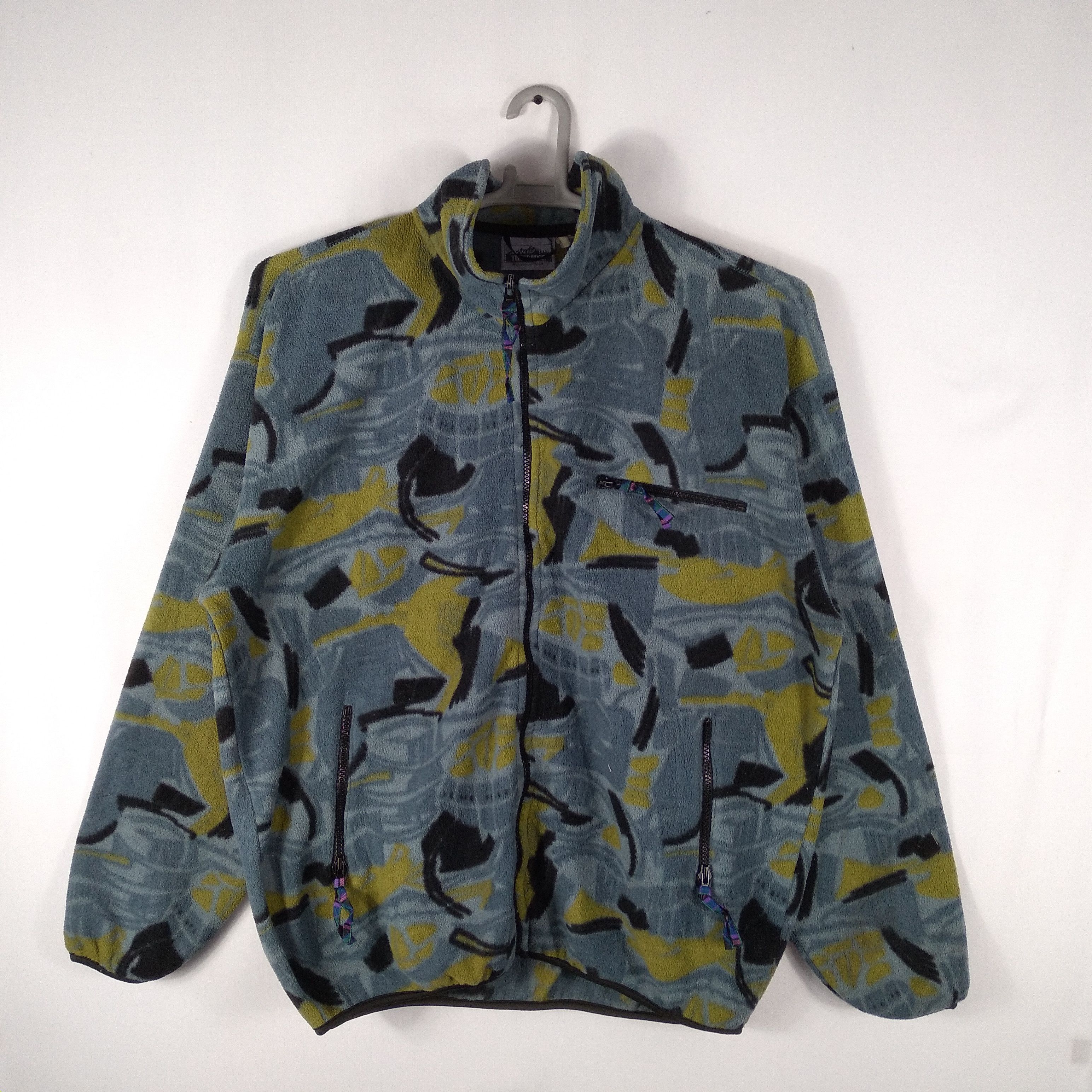 Vintage Vintage Timber Ridge Art Camo Zipper Fleece Sweater Jacket Size US XL / EU 56 / 4 - 1 Thumbnail
