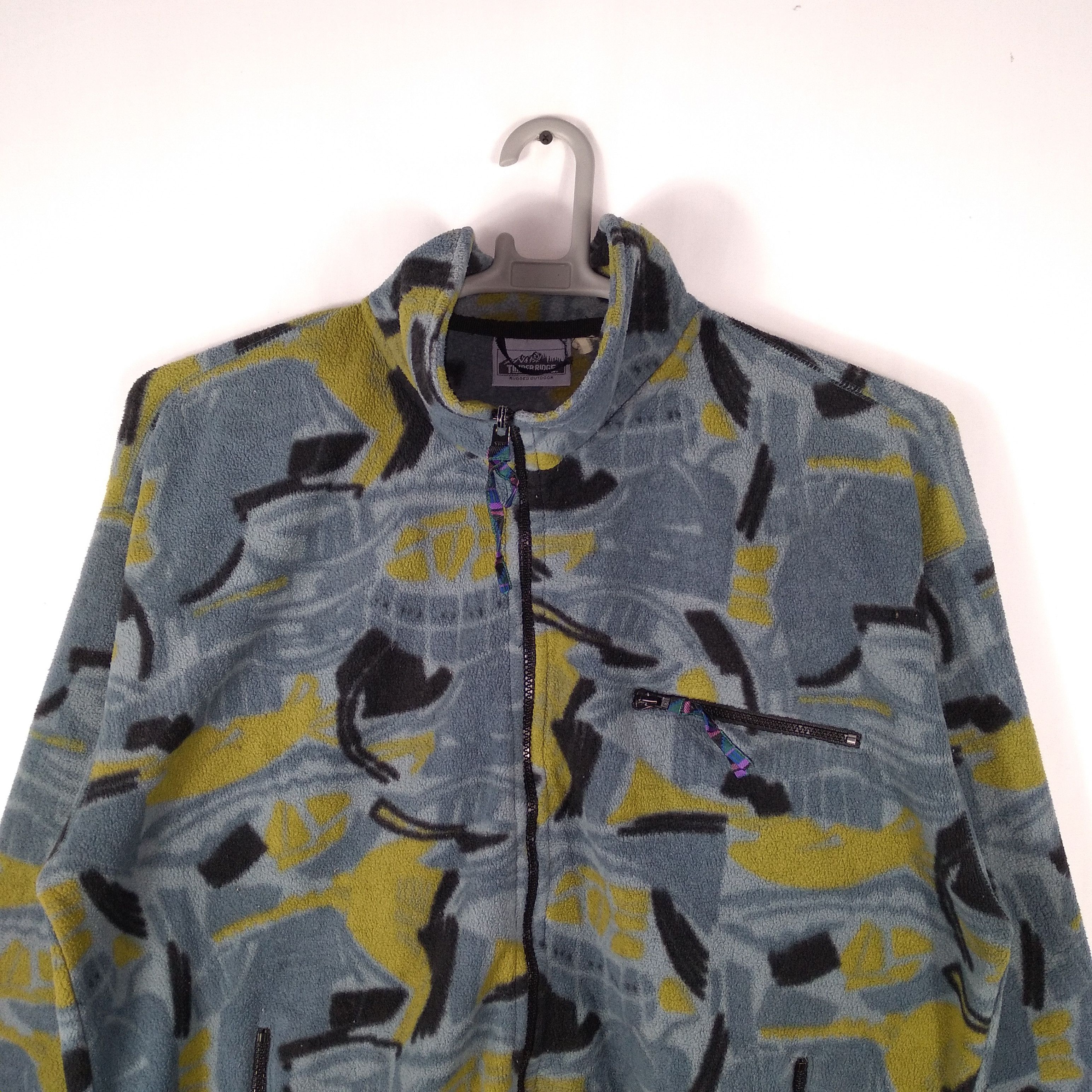 Vintage Vintage Timber Ridge Art Camo Zipper Fleece Sweater Jacket Size US XL / EU 56 / 4 - 2 Thumbnail