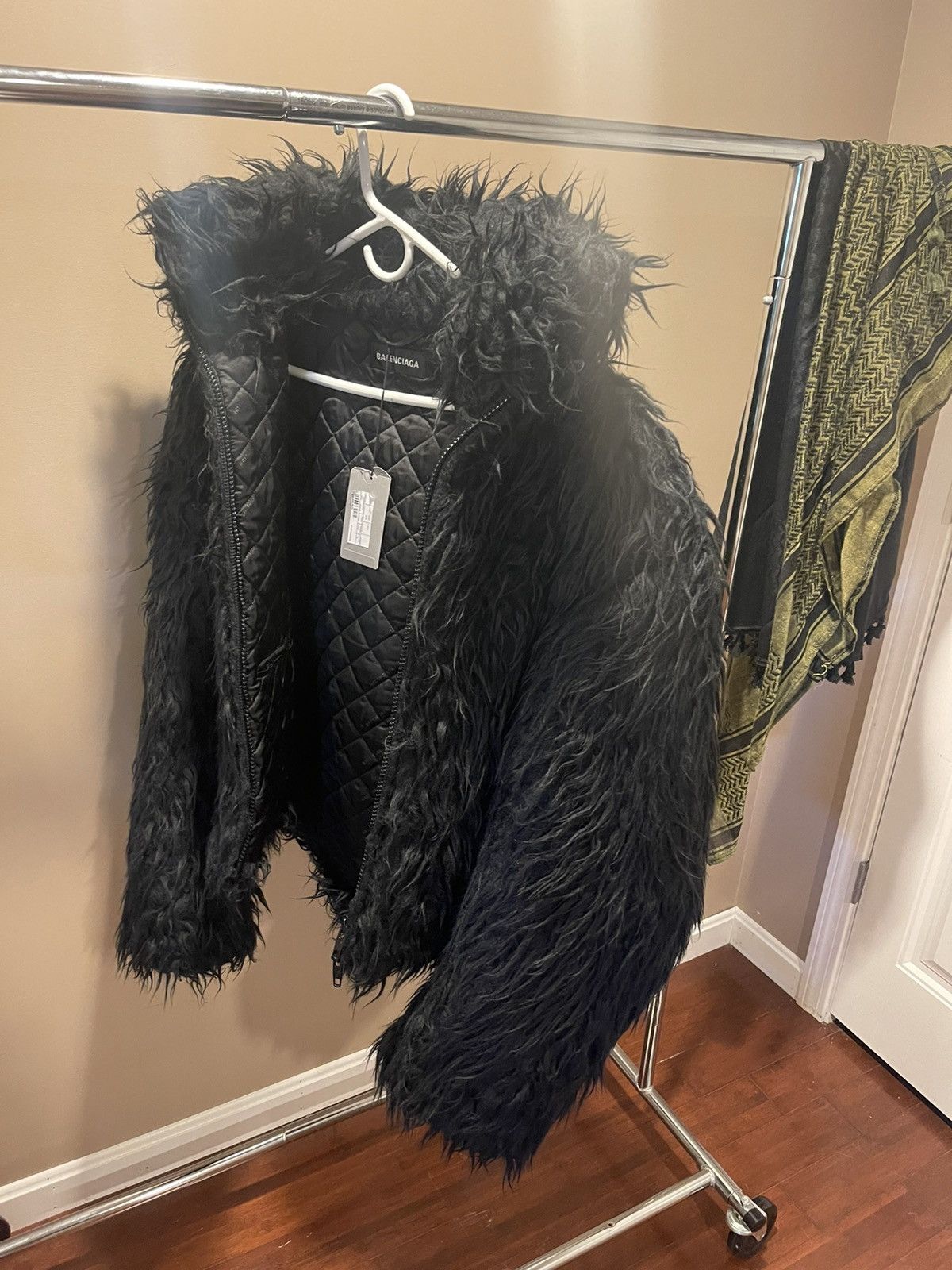 Balenciaga Balenciaga Cropped Faux Fur Jacket AW20 Grailed