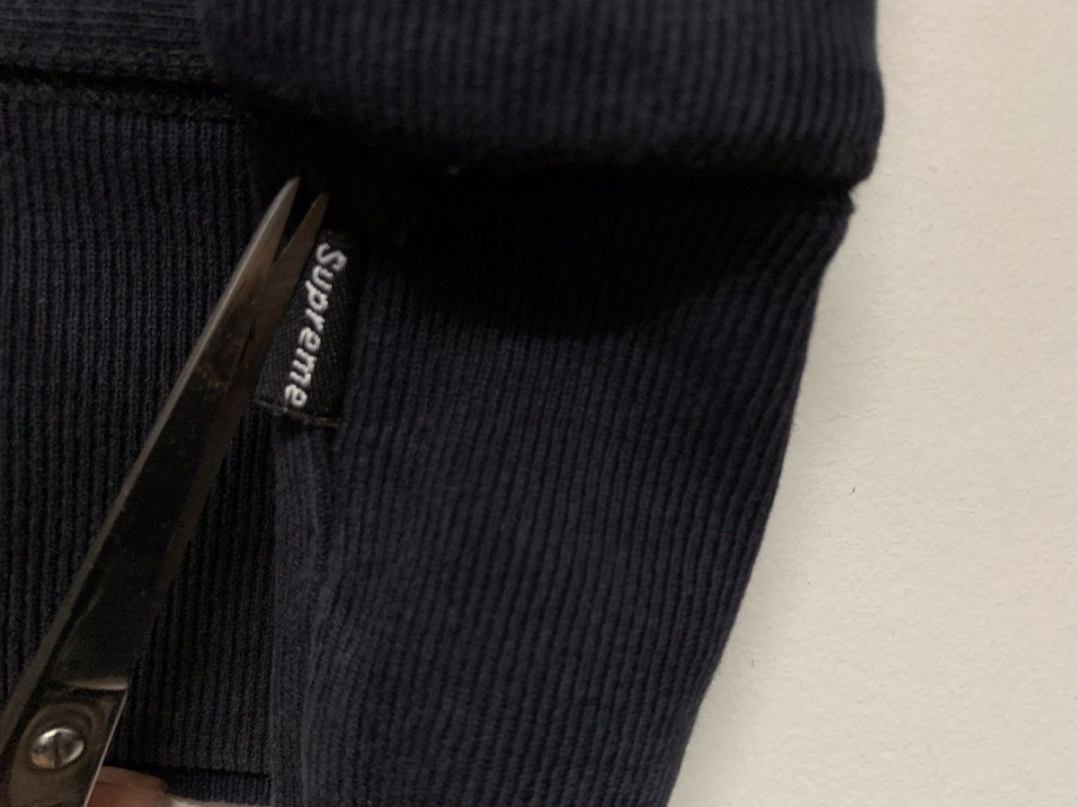 Vintage Supreme Box Logo Crewneck Black On Black Sweatshirt