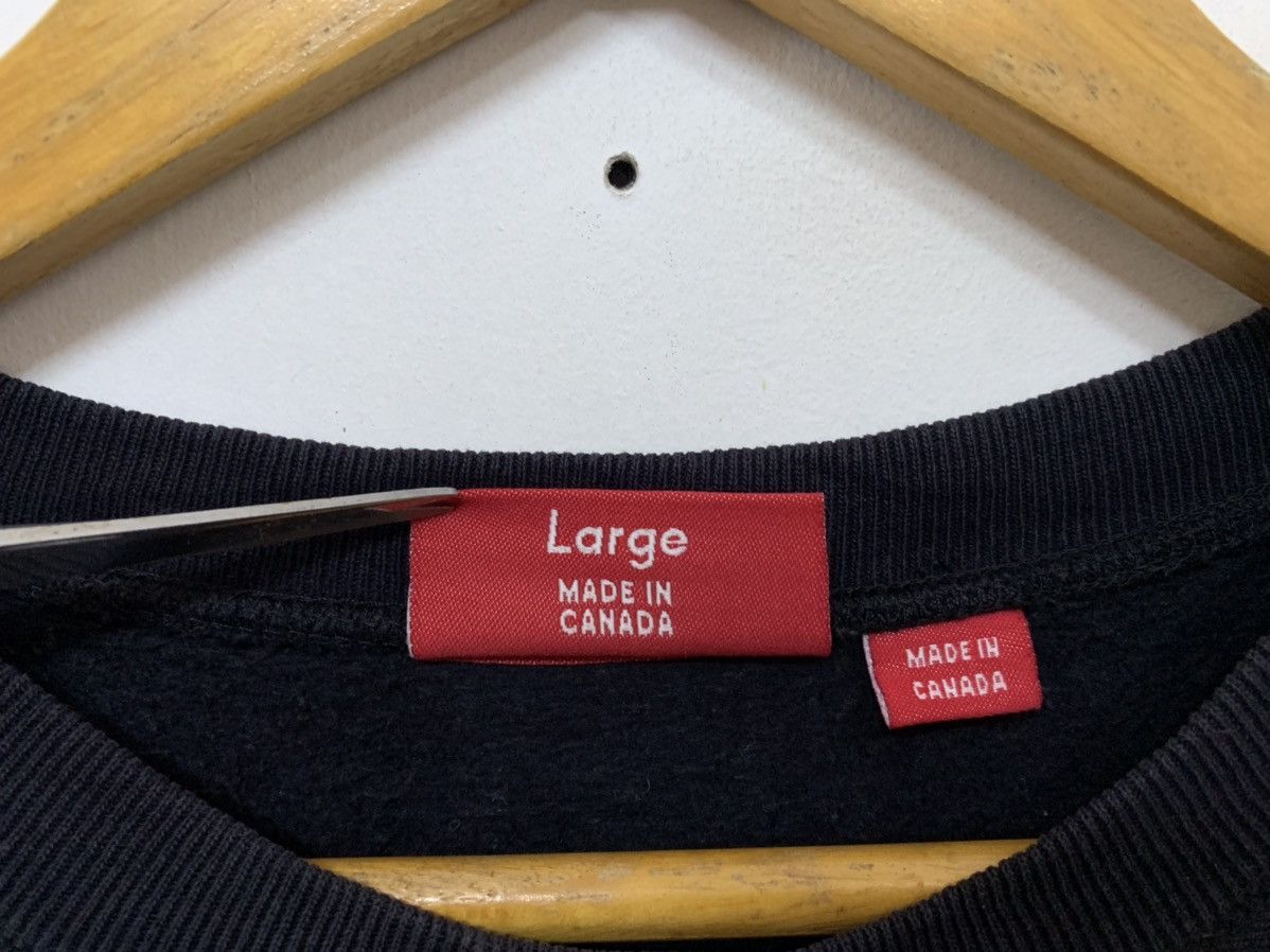 Vintage Supreme Box Logo Crewneck Black On Black Sweatshirt