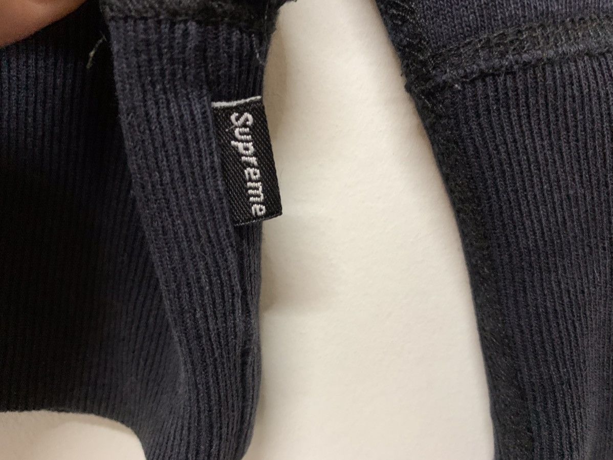 Vintage Supreme Box Logo Crewneck Black On Black Sweatshirt