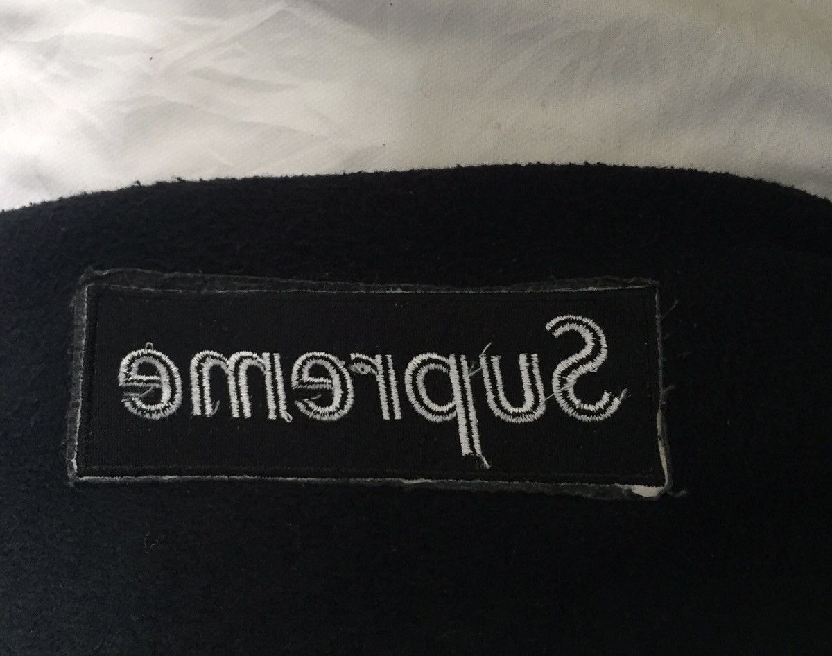 Vintage Supreme Box Logo Crewneck Black On Black Sweatshirt