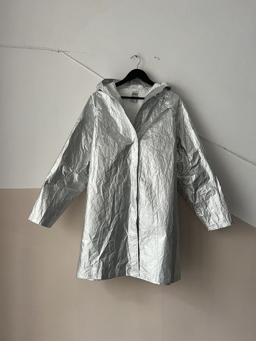 Silver raincoat cheap