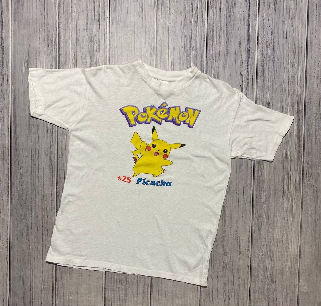Nintendo Vintage Pokémon 25 Picachu Nintendo T-Shirt 90s Size US S / EU 44-46 / 1 - 1 Thumbnail