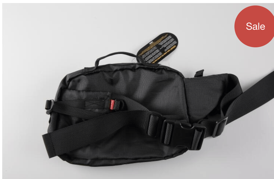Supreme Waist Bag Fanny Pack Black Cordura FW17 Size ONE SIZE - 4 Thumbnail