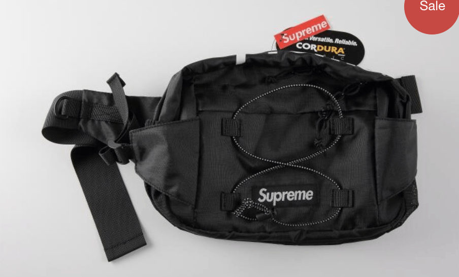 Supreme Waist Bag Fanny Pack Black Cordura FW17 Size ONE SIZE - 6 Preview