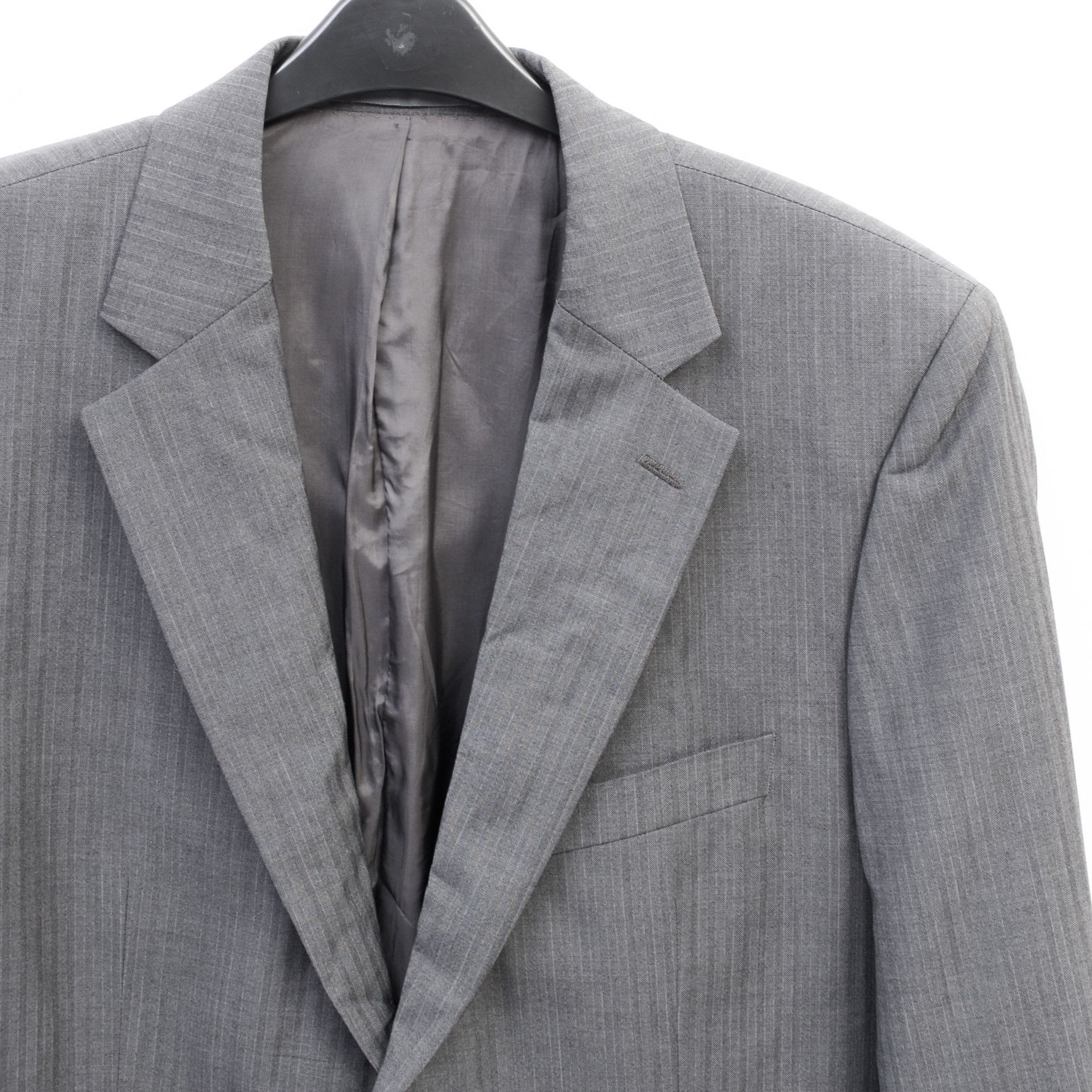 Hugo Boss Virgin Wool Blazer Suit Jacket Sport Coat Grey UK 42L US Size 42L - 2 Thumbnail