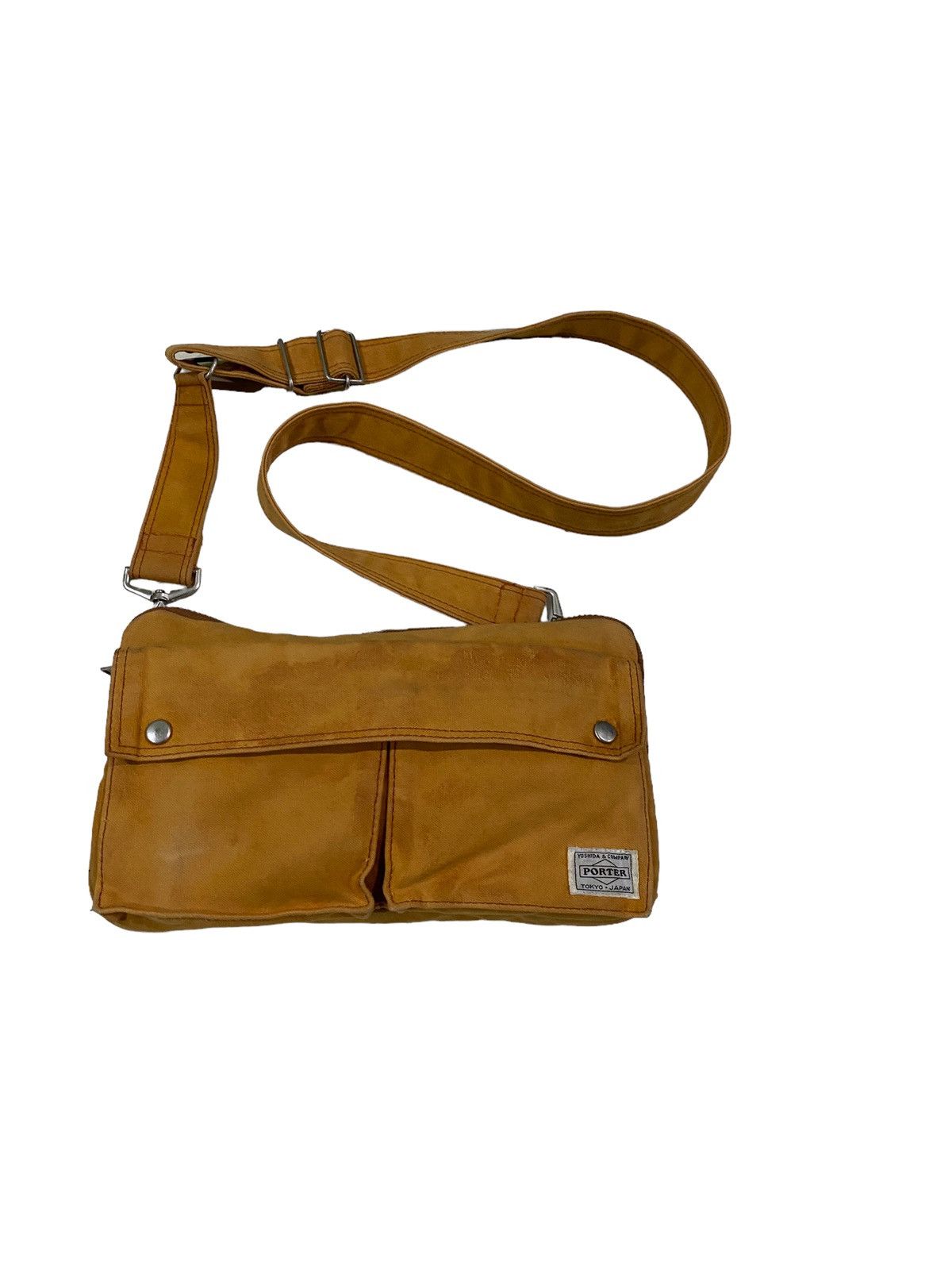 Japanese Brand × Porter Rare Porter Yoshida canvas sling bag Size ONE SIZE - 6 Thumbnail